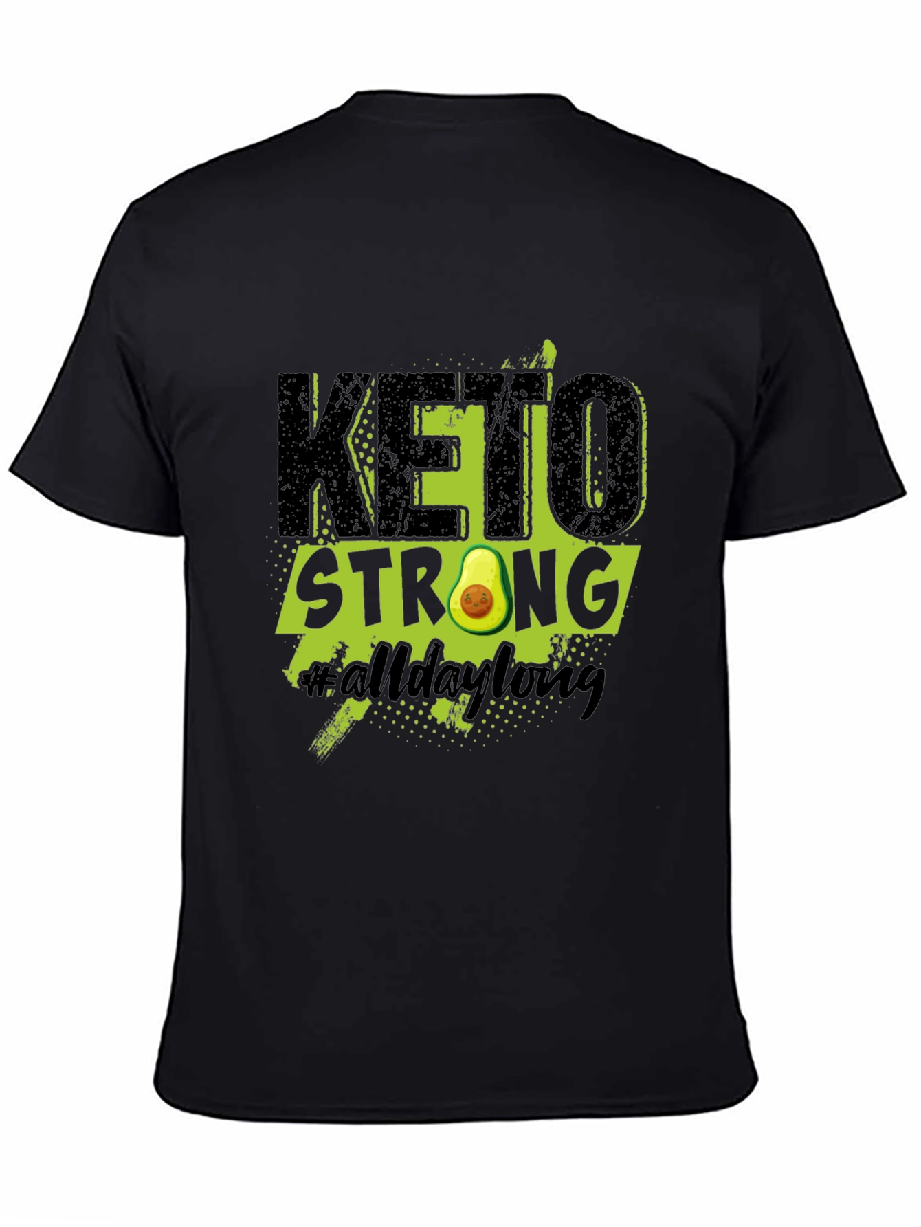 Keto Strong Avocado Graphic T-Shirt