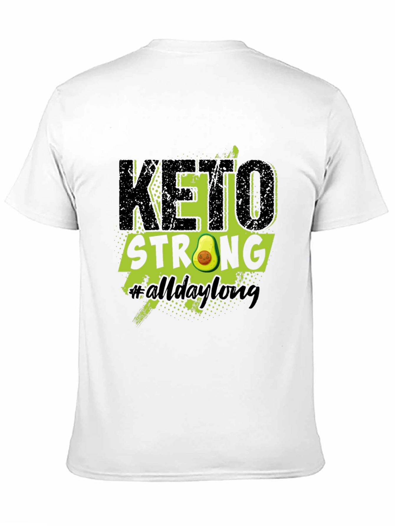 Keto Strong Avocado Graphic T-Shirt