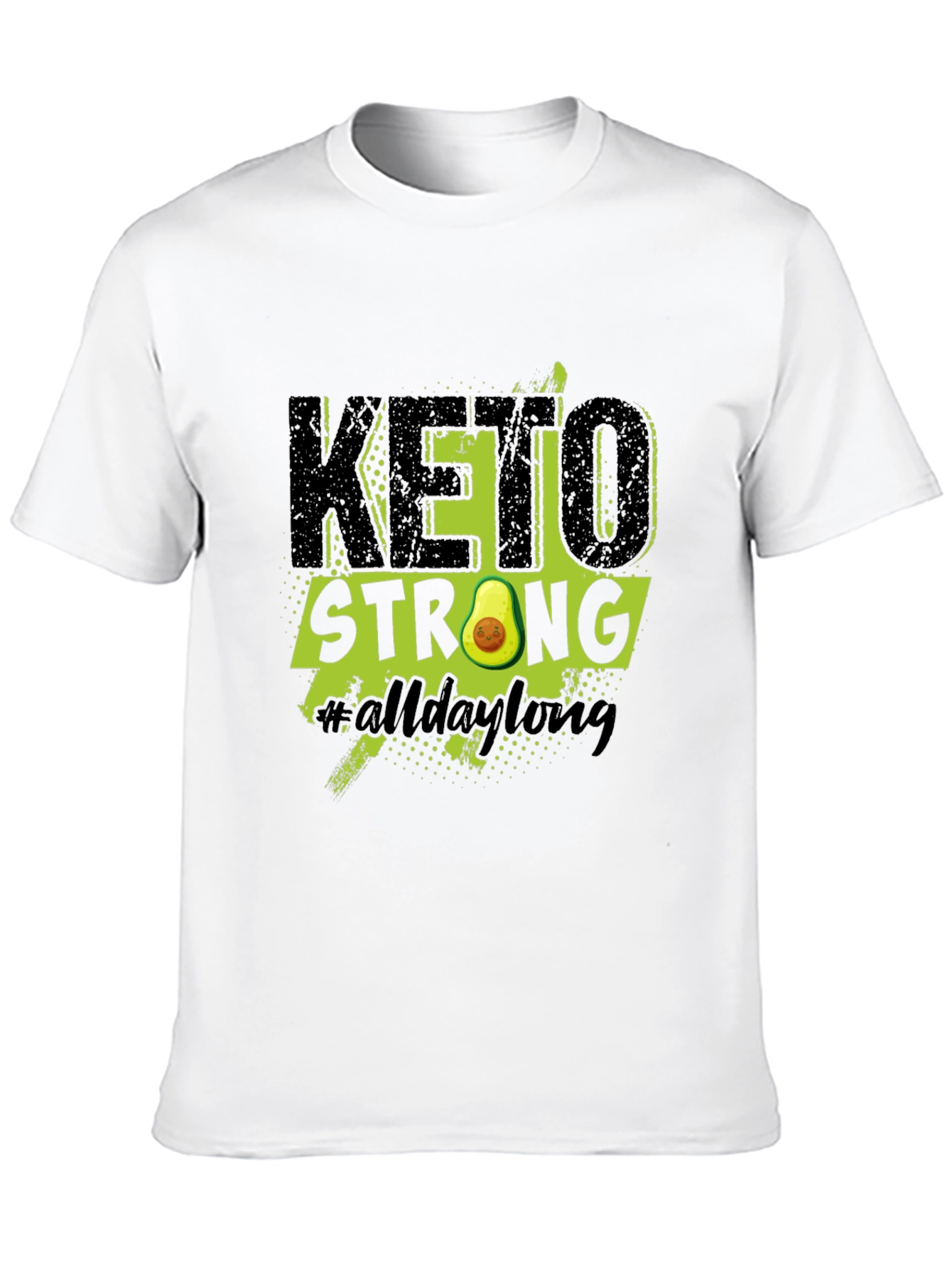 Keto Strong Avocado Graphic T-Shirt