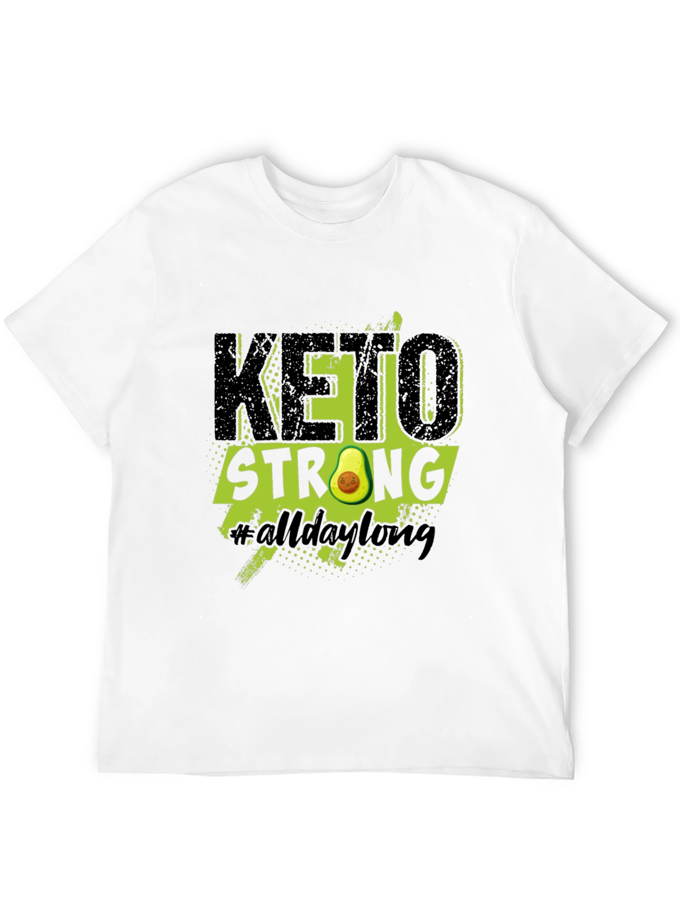 Keto Strong Avocado Graphic T-Shirt