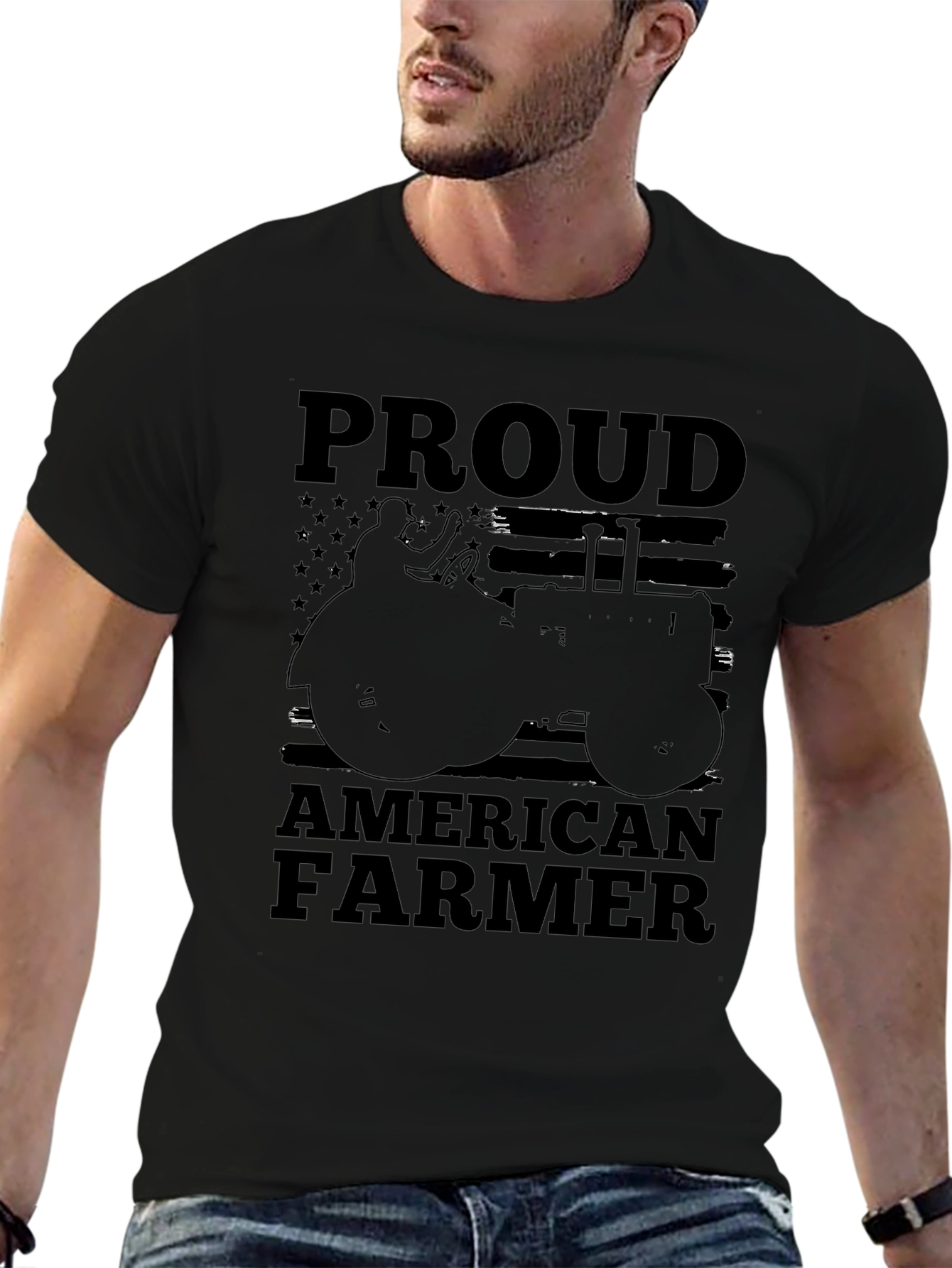 Proud American Farmer Graphic Tee