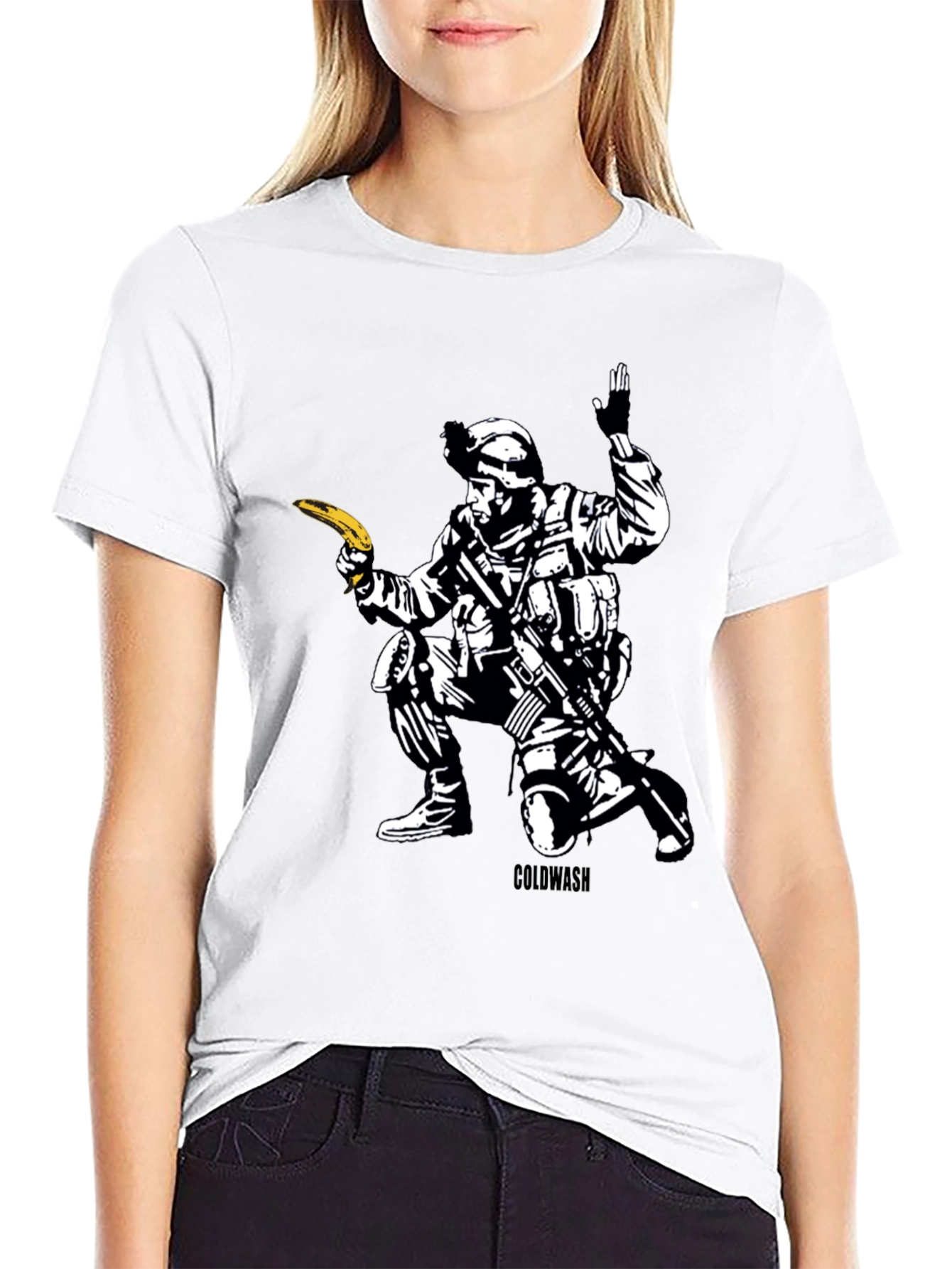 Banana Soldier Graphic T-Shirt