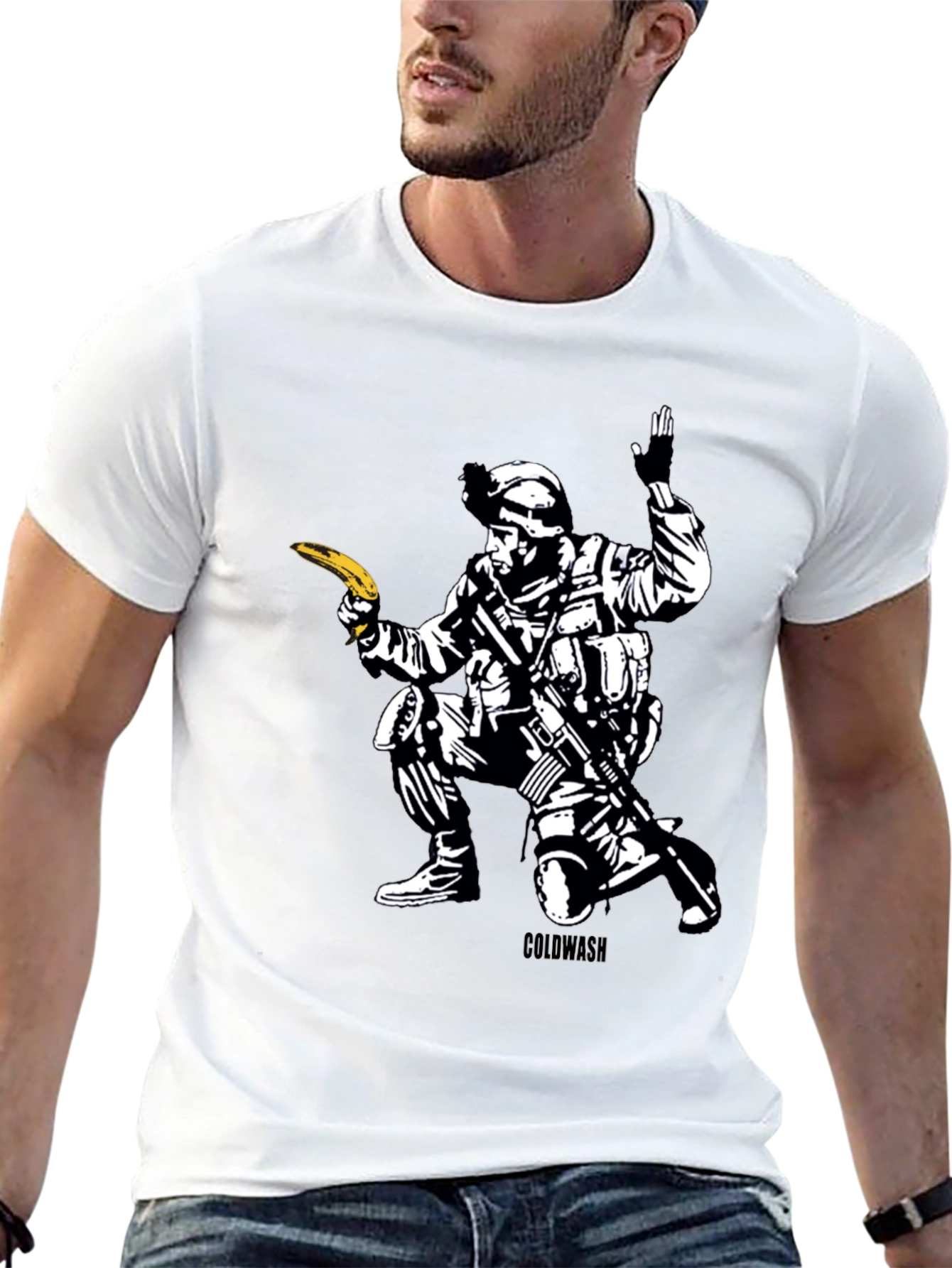 Banana Soldier Graphic T-Shirt