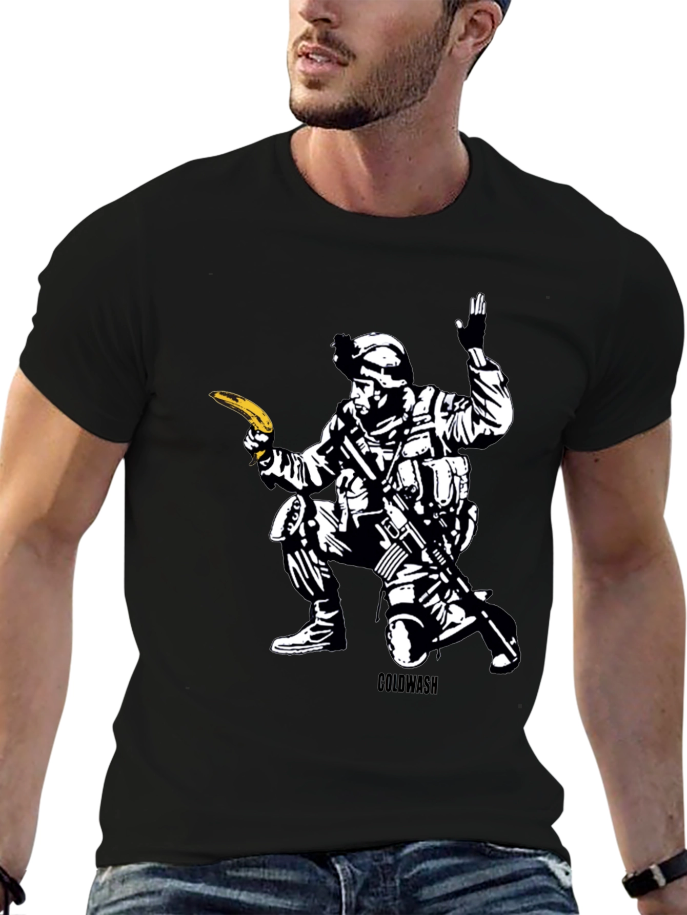 Banana Soldier Graphic T-Shirt