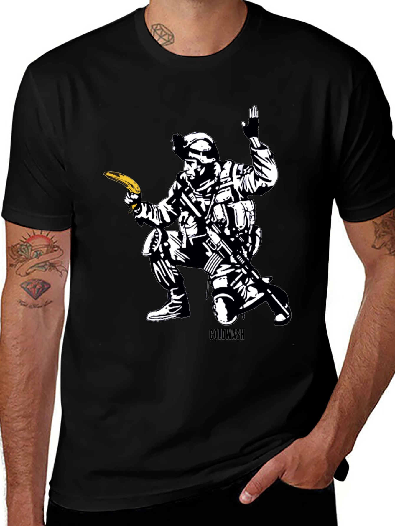 Banana Soldier Graphic T-Shirt