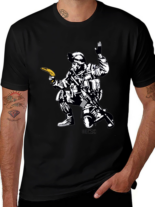 Banana Soldier Graphic T-Shirt