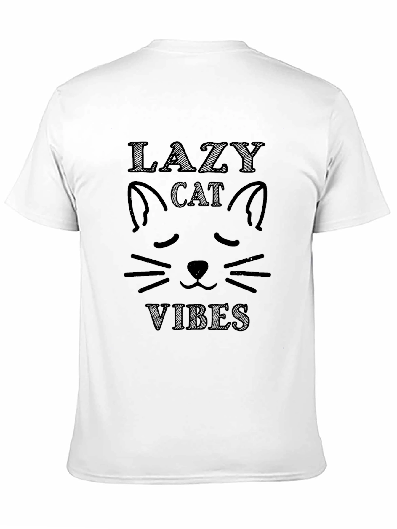 Lazy Cat Vibes T-Shirt - Relaxed Fit