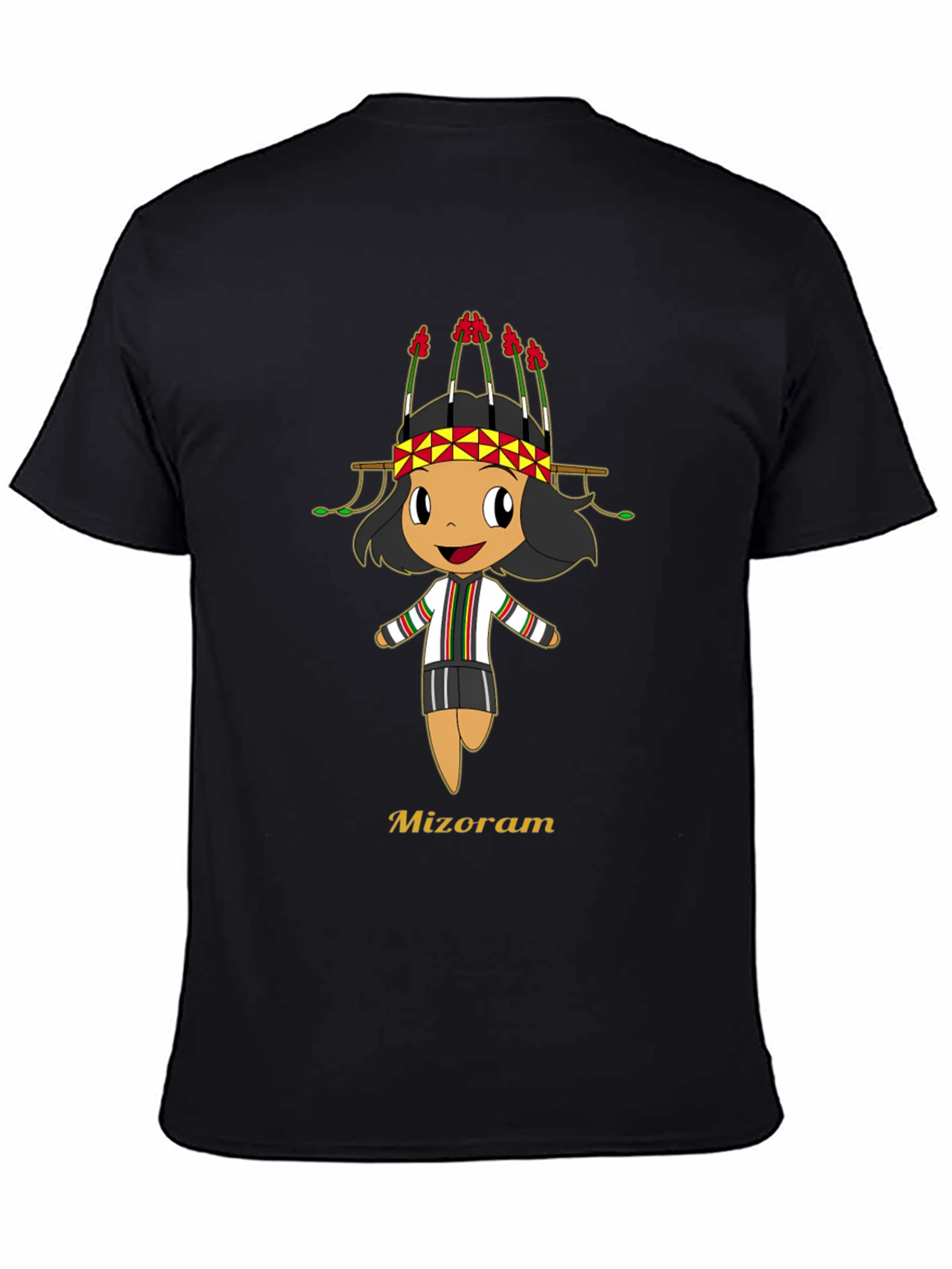 Mizoram Cartoon T-Shirt - Soft Cotton Tee