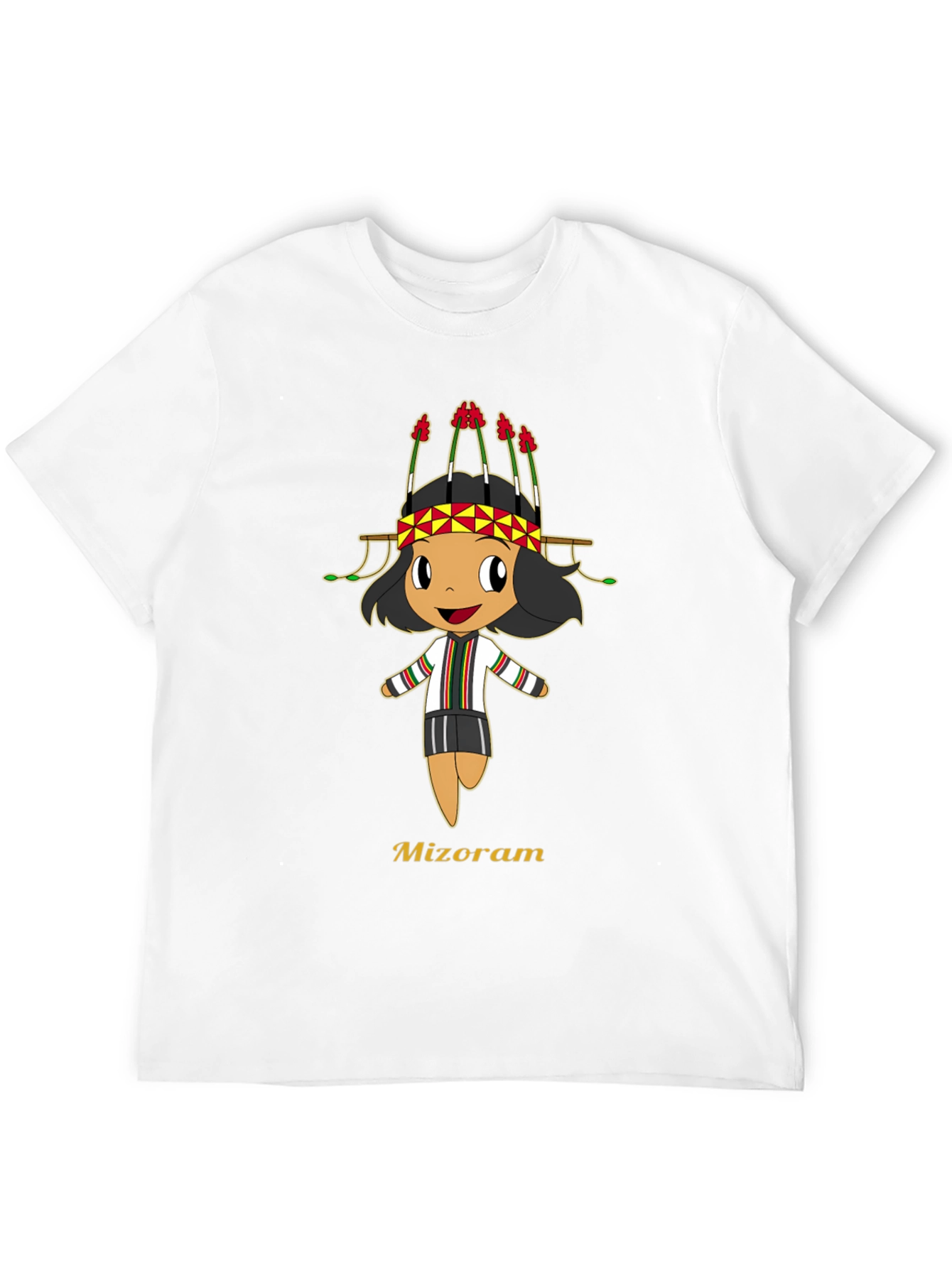 Mizoram Cartoon T-Shirt - Soft Cotton Tee