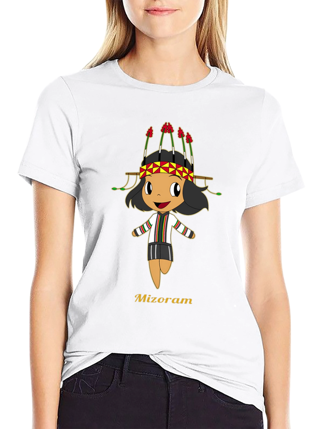 Mizoram Cartoon T-Shirt - Soft Cotton Tee