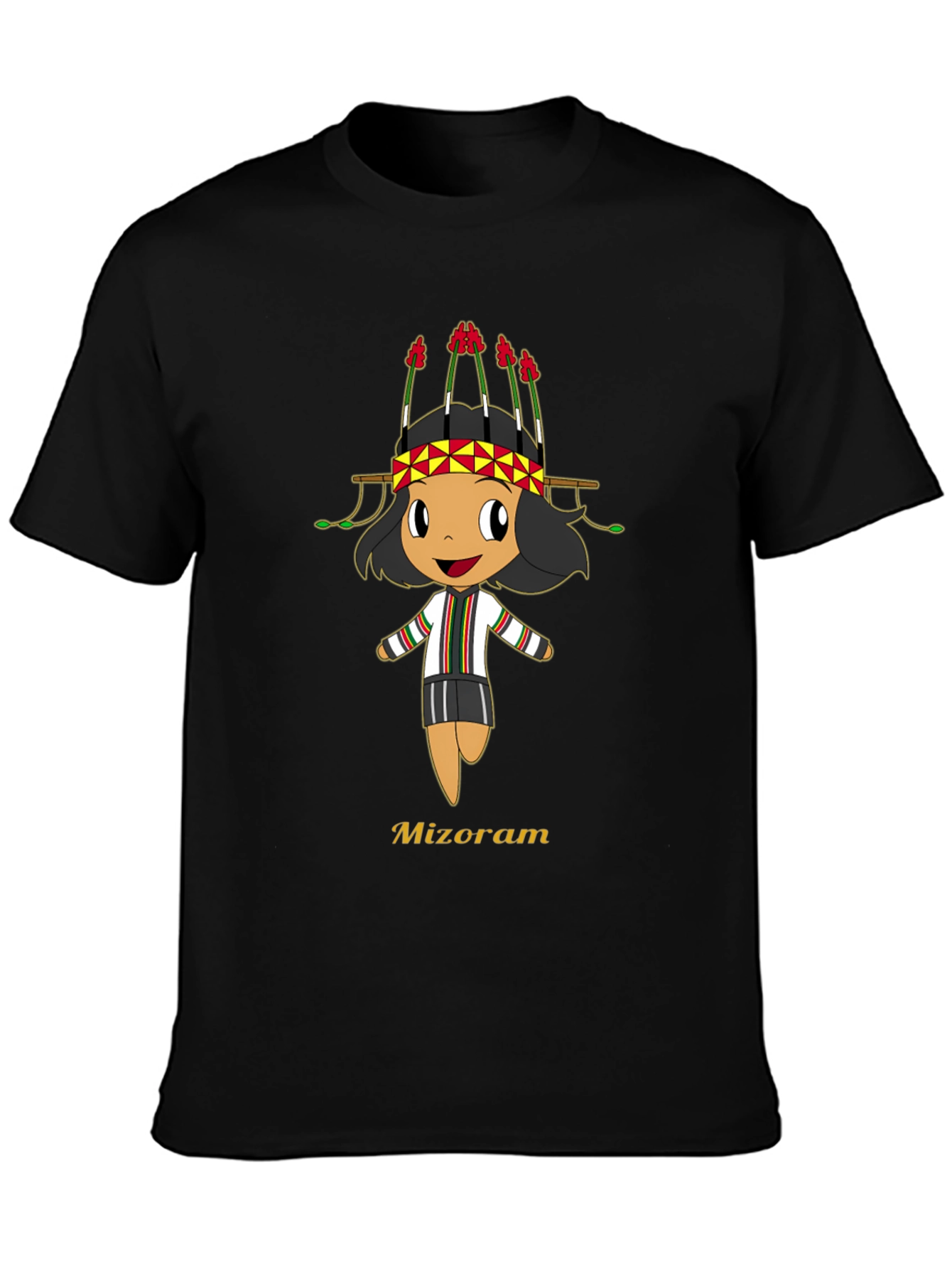 Mizoram Cartoon T-Shirt - Soft Cotton Tee