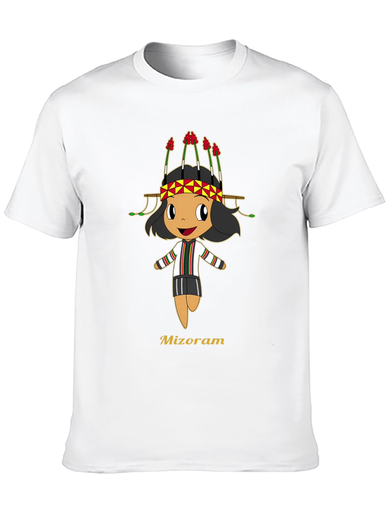 Mizoram Cartoon T-Shirt - Soft Cotton Tee