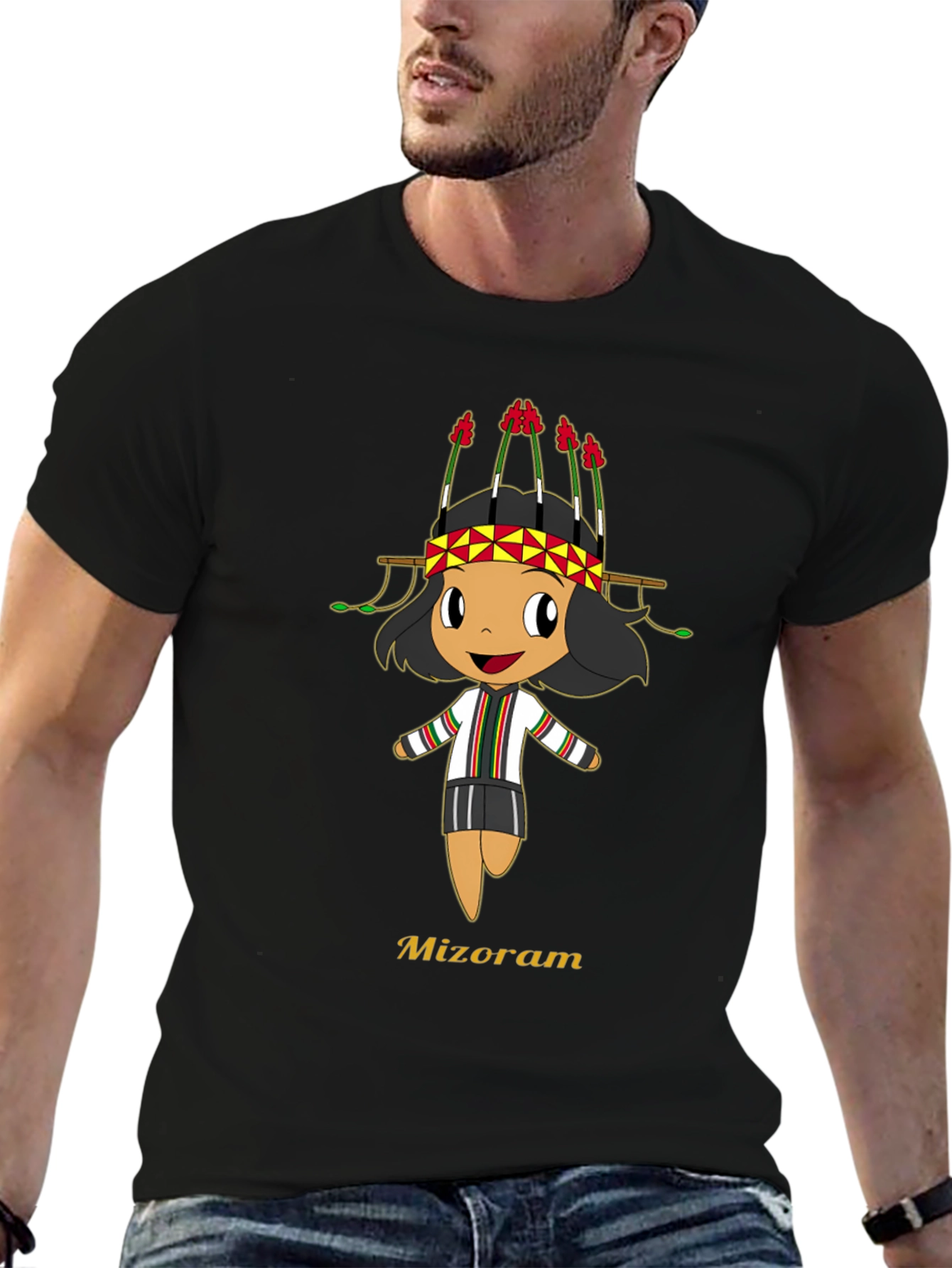 Mizoram Cartoon T-Shirt - Soft Cotton Tee