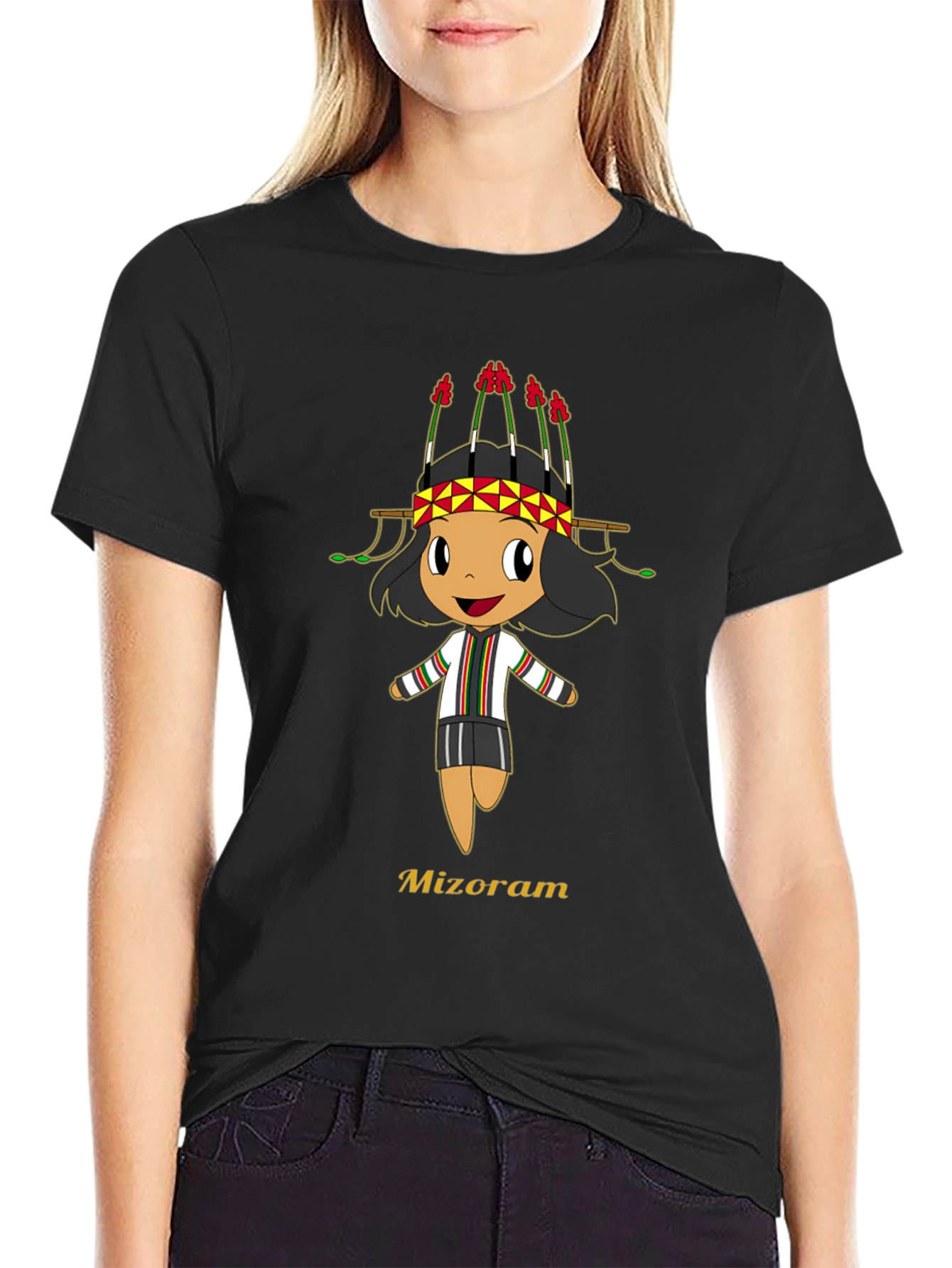 Mizoram Cartoon T-Shirt - Soft Cotton Tee