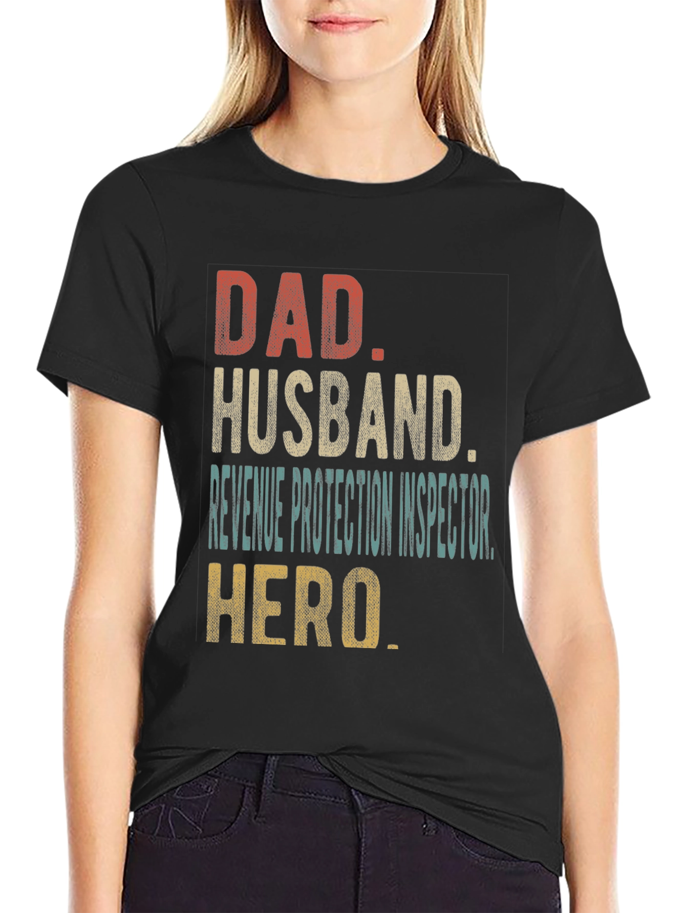 Dad Husband Revenue Protection Inspector Hero T-Shirt