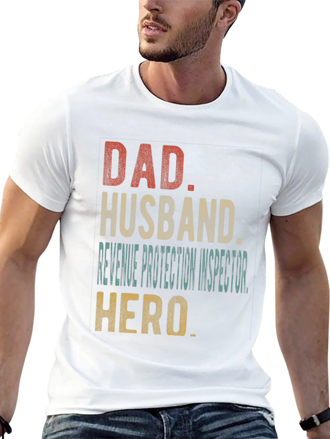 Dad Husband Revenue Protection Inspector Hero T-Shirt