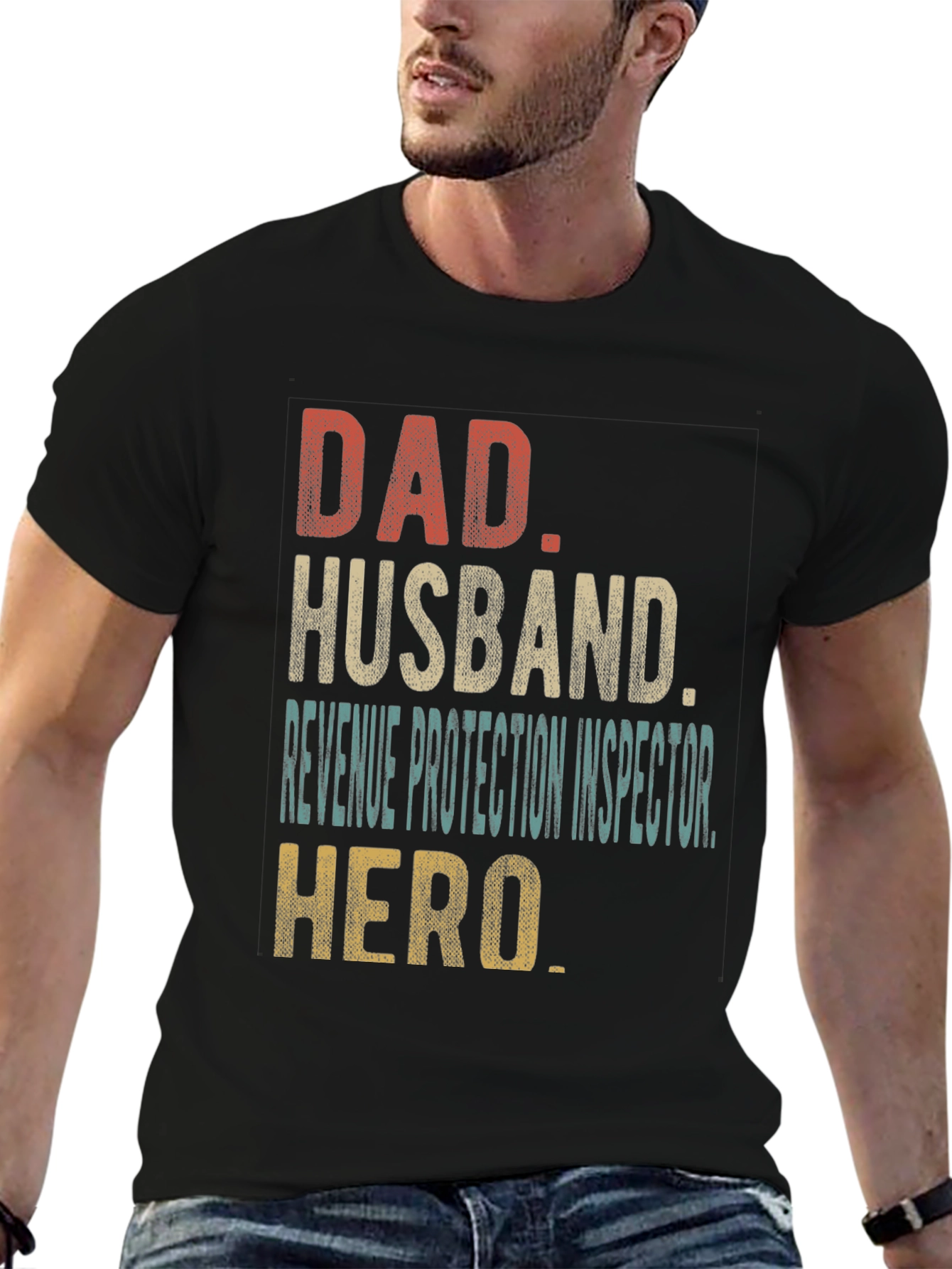 Dad Husband Revenue Protection Inspector Hero T-Shirt