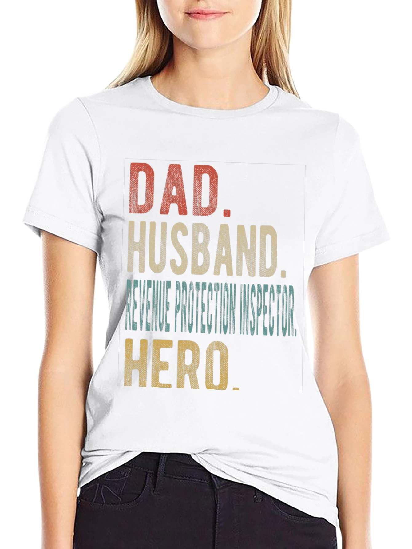 Dad Husband Revenue Protection Inspector Hero T-Shirt