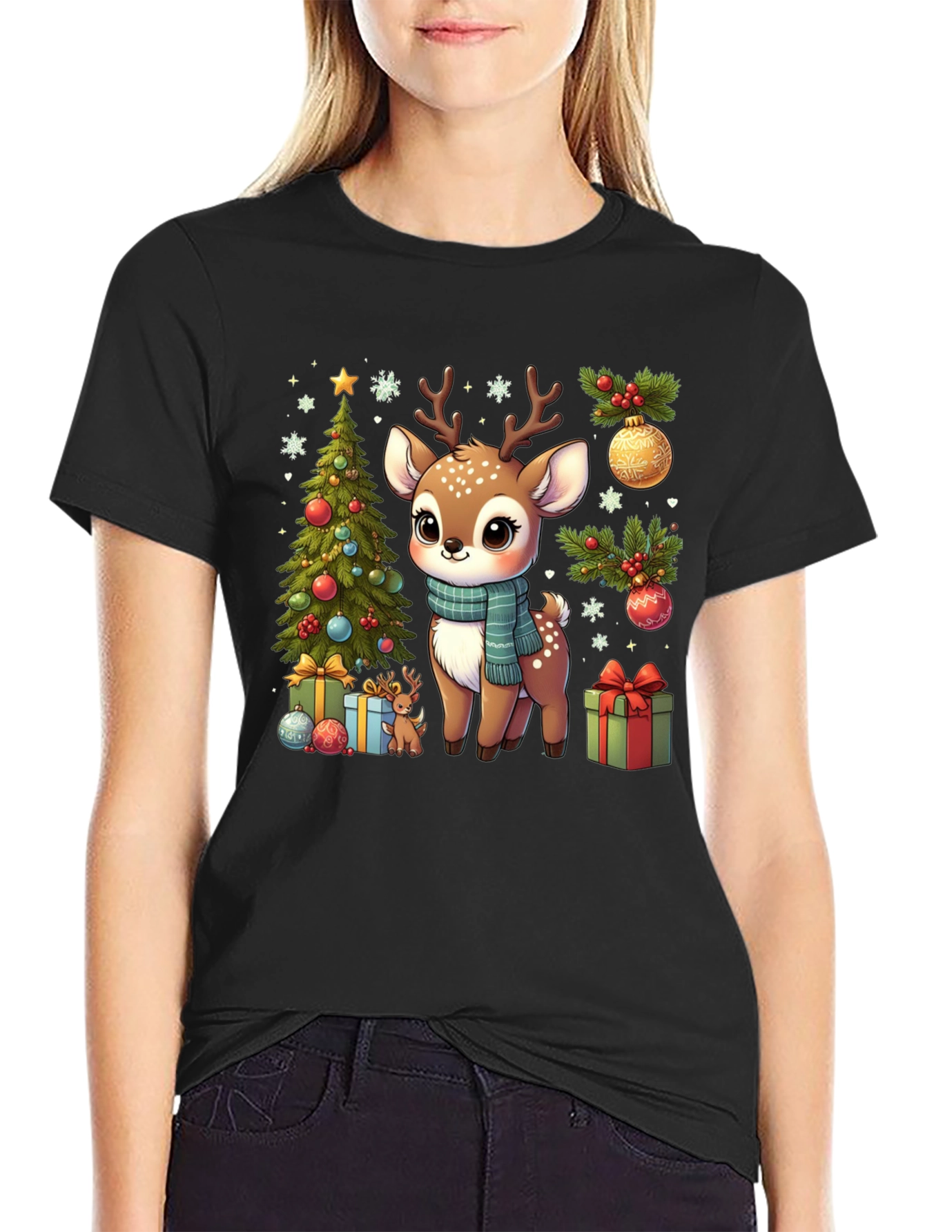 Cute Christmas Deer T-Shirt