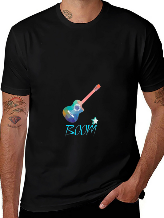 Boom Guitar Black T-Shirt