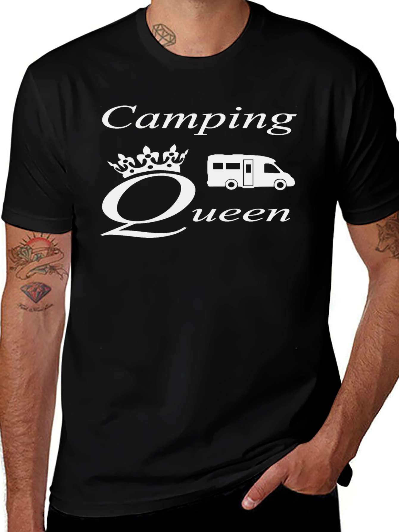 Camping Queen Graphic Tee - RV Camper T-Shirt