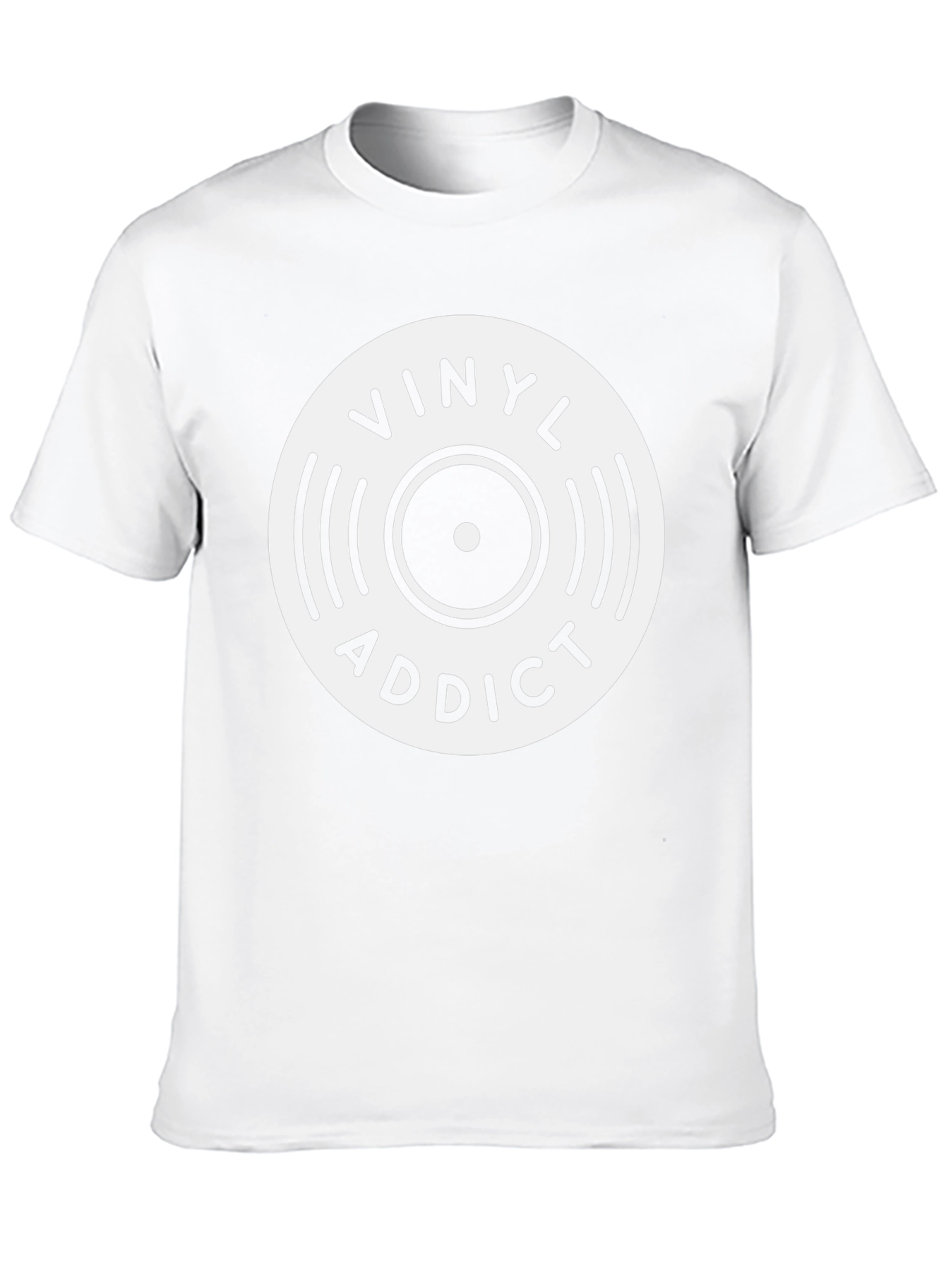 Vinyl Addict Graphic Tee - Music Lover Shirt