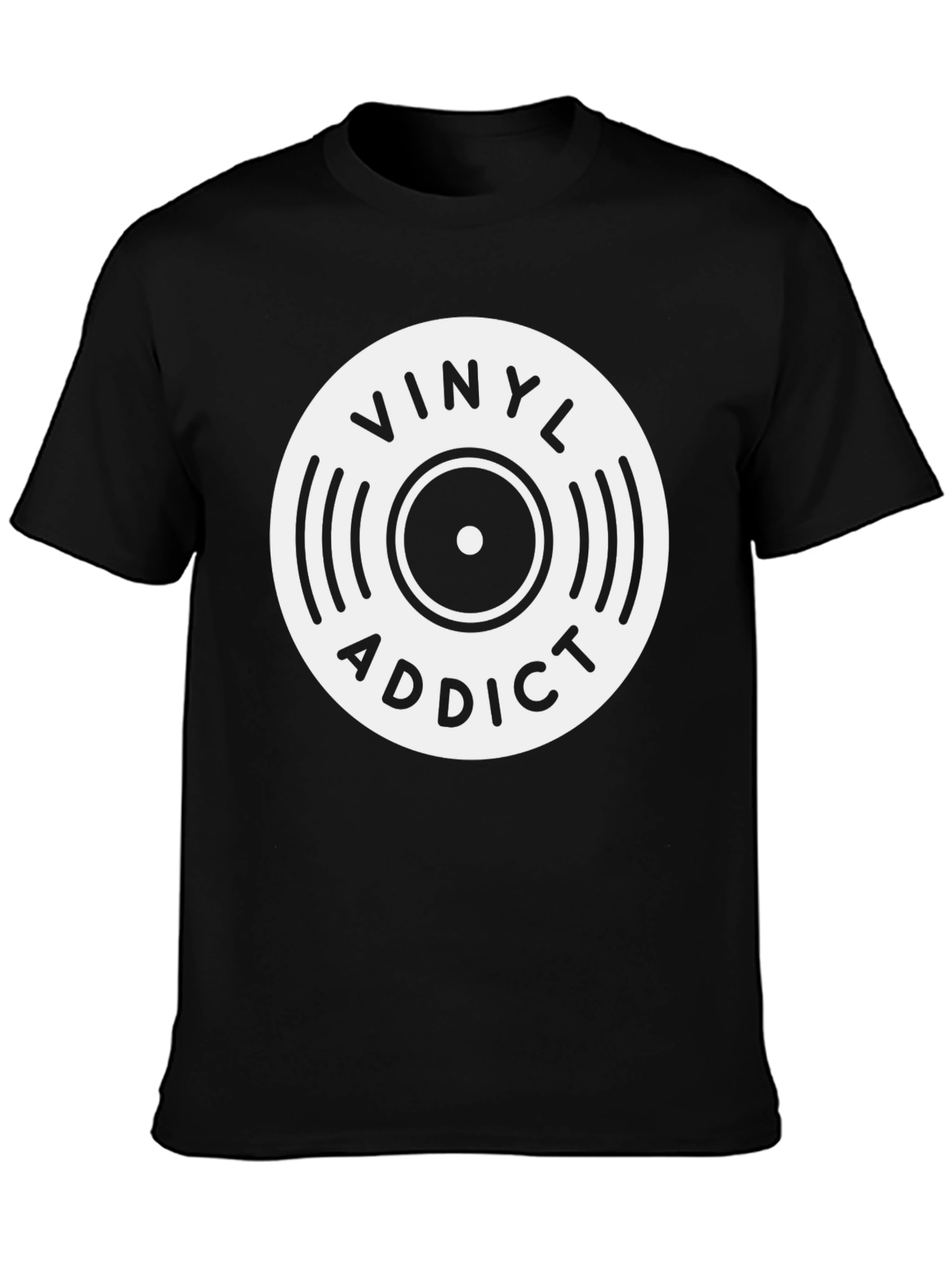 Vinyl Addict Graphic Tee - Music Lover Shirt