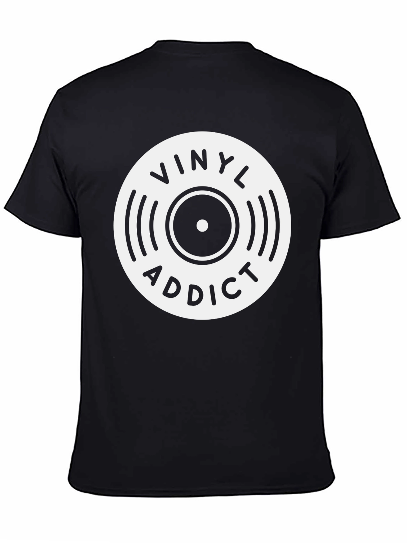 Vinyl Addict Graphic Tee - Music Lover Shirt