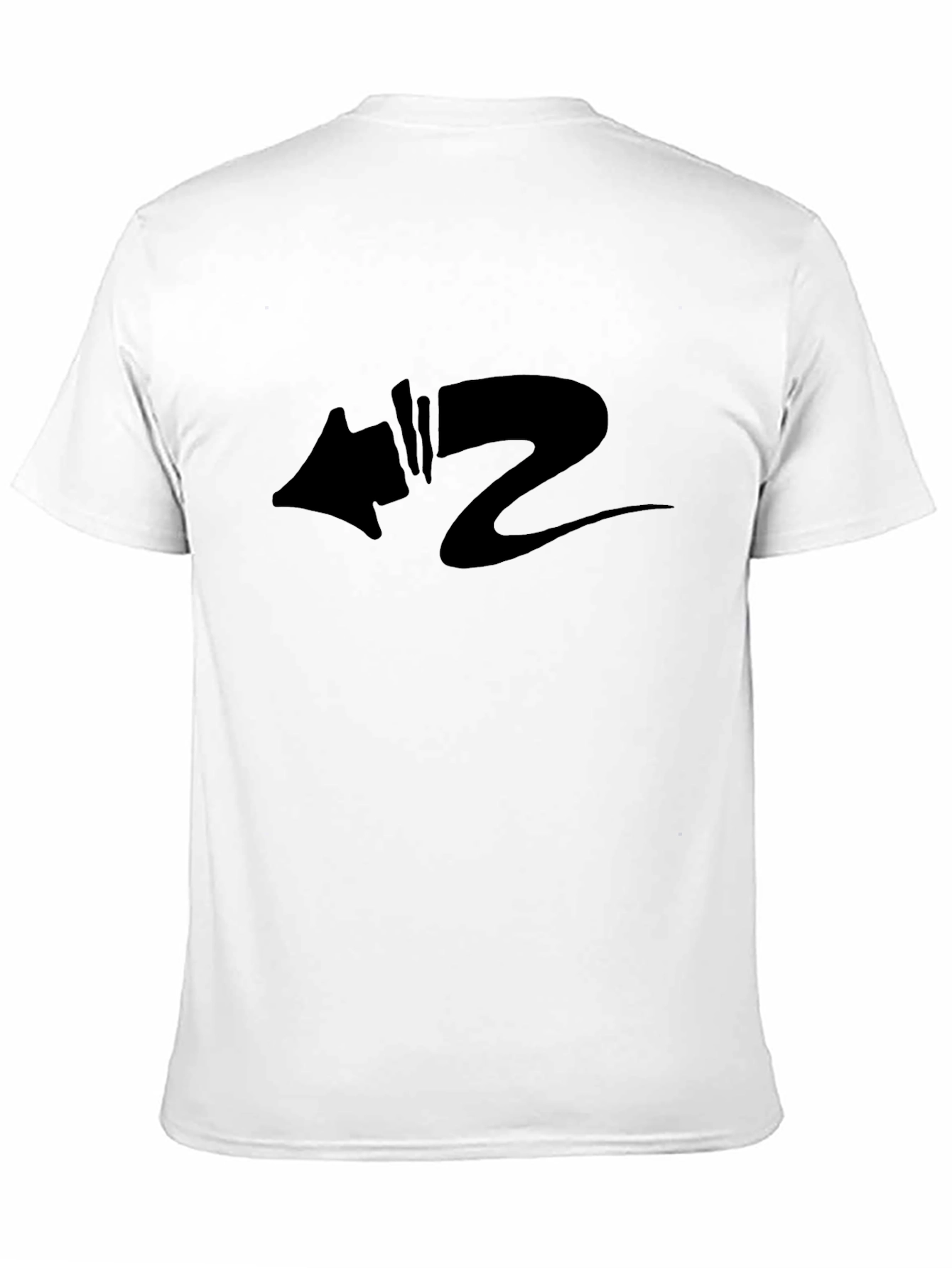 Black Graphic Tee - Abstract Arrow Design