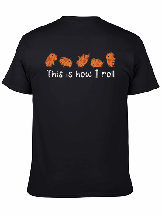 Funny Capybara This is How I Roll Graphic T-Shirt