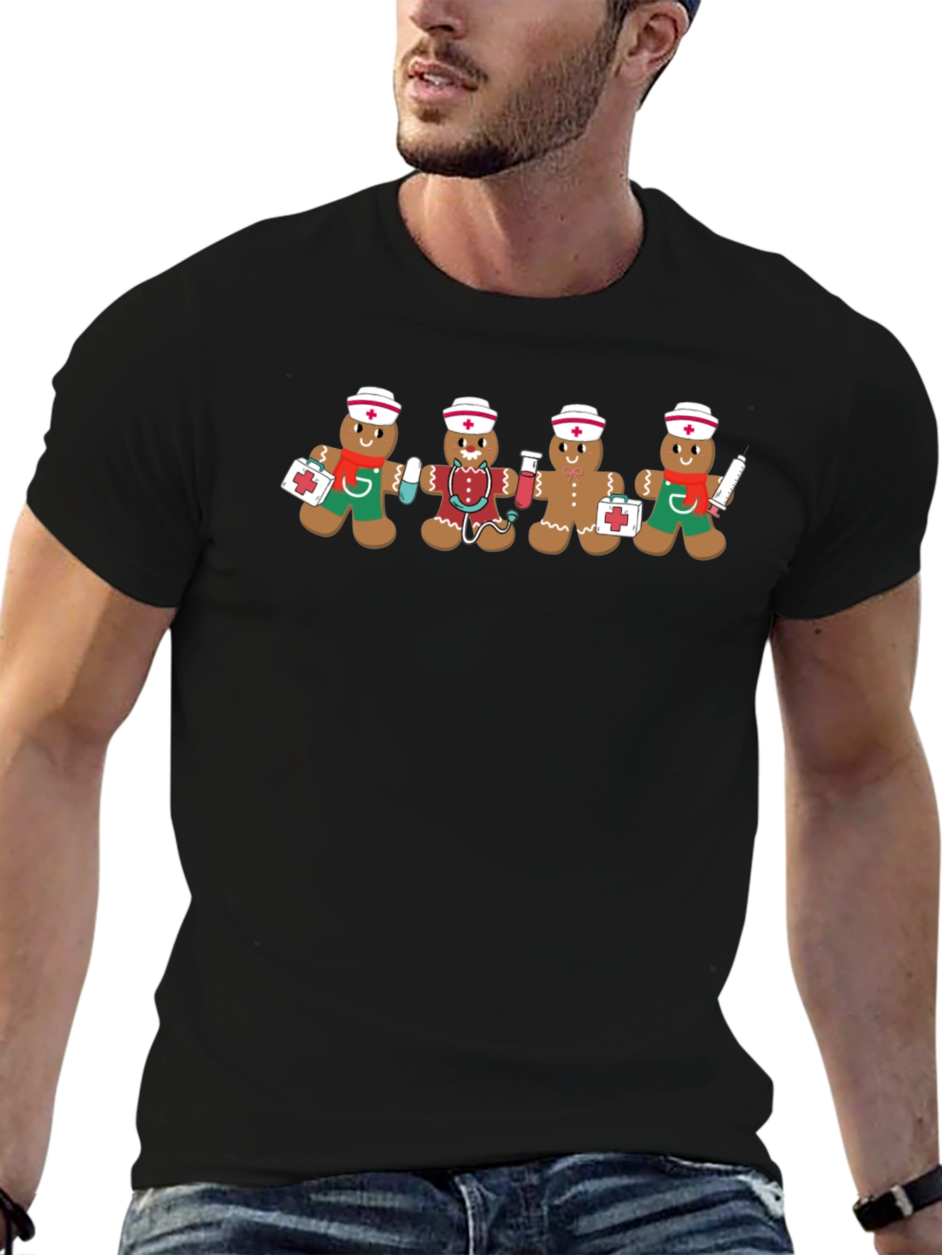 Nurse Gingerbread Holiday T-Shirt