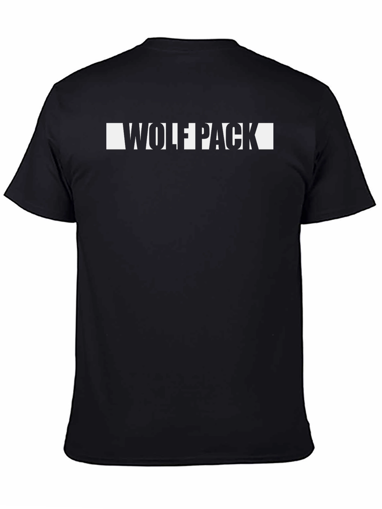 Wolfpack Graphic Tee - Stylish Black Cotton T-Shirt