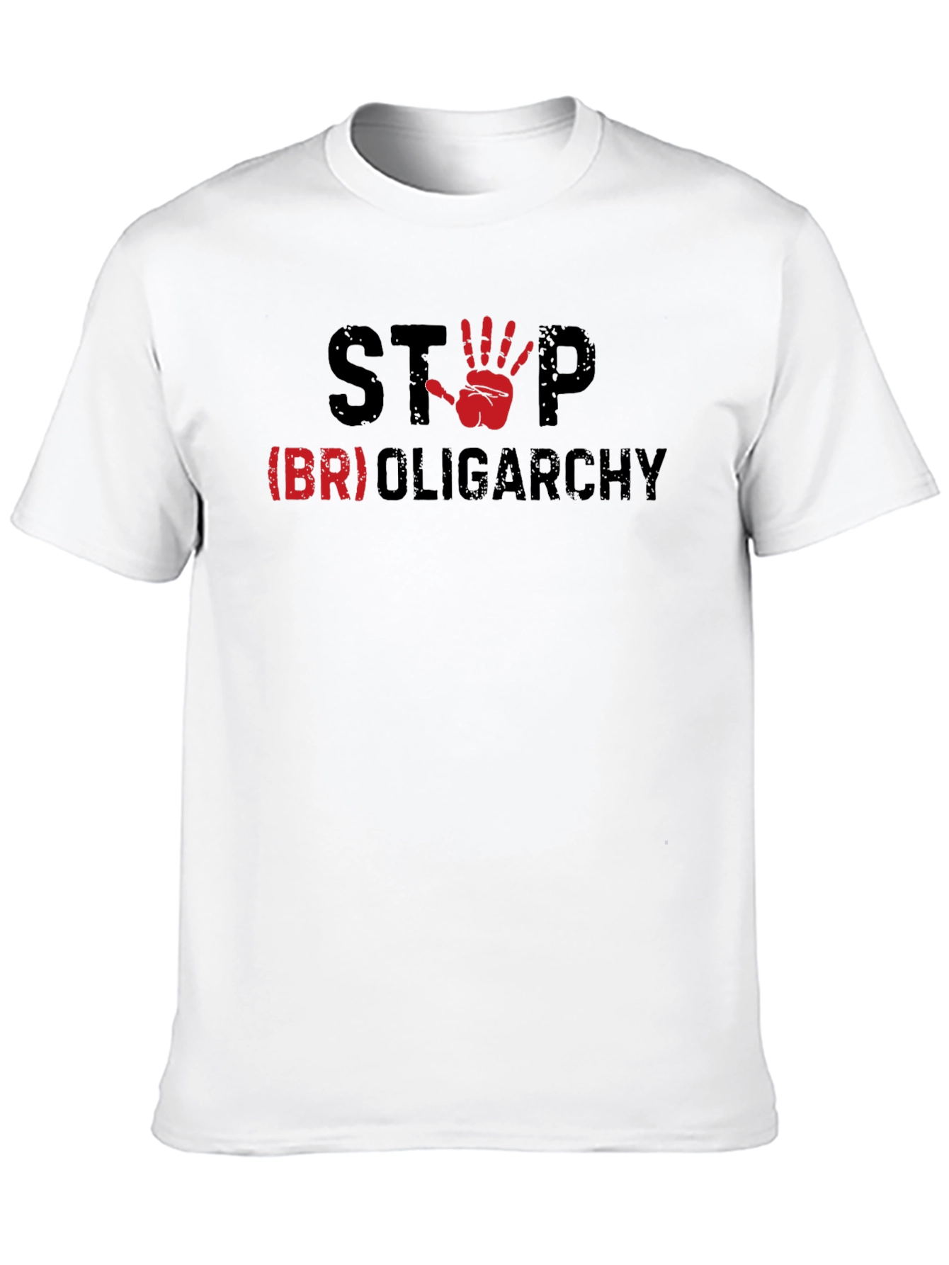 Stop Oligarchy Graphic Tee - Political Statement Shirt