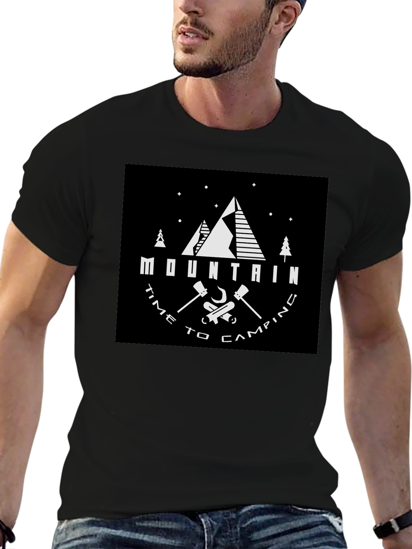 Mountain Time to Camping Graphic Tee