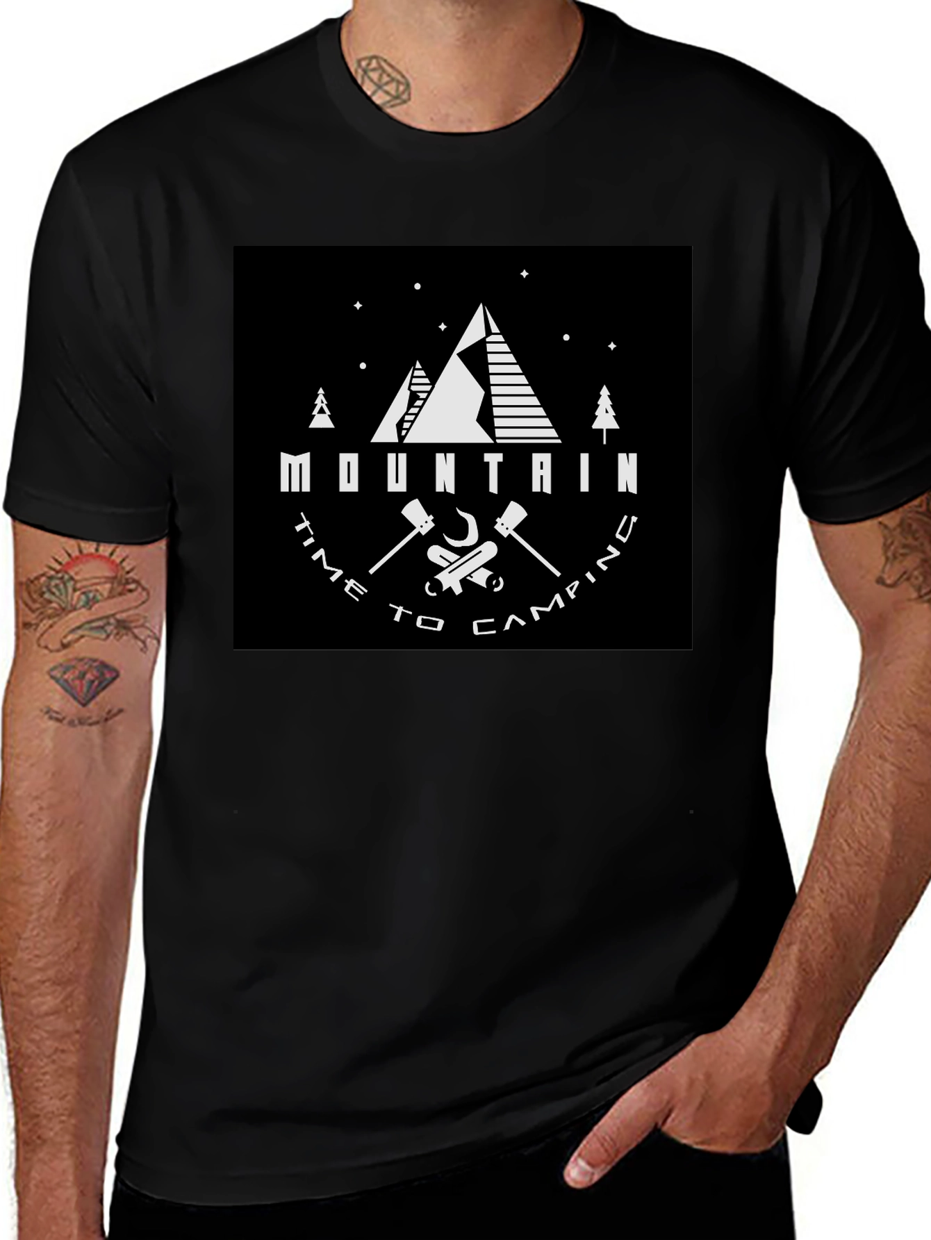 Mountain Time to Camping Graphic Tee