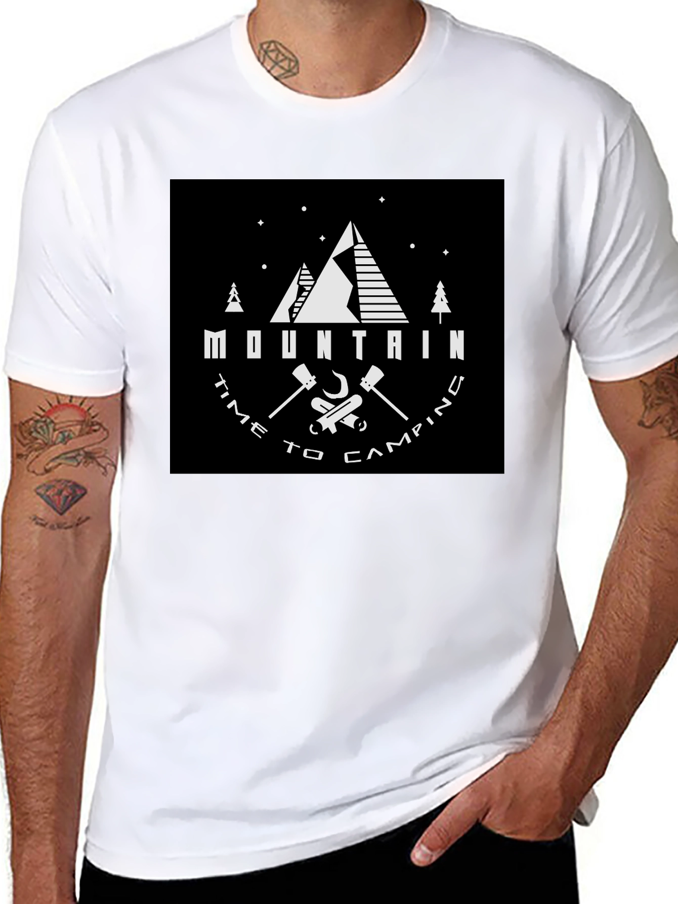 Mountain Time to Camping Graphic Tee