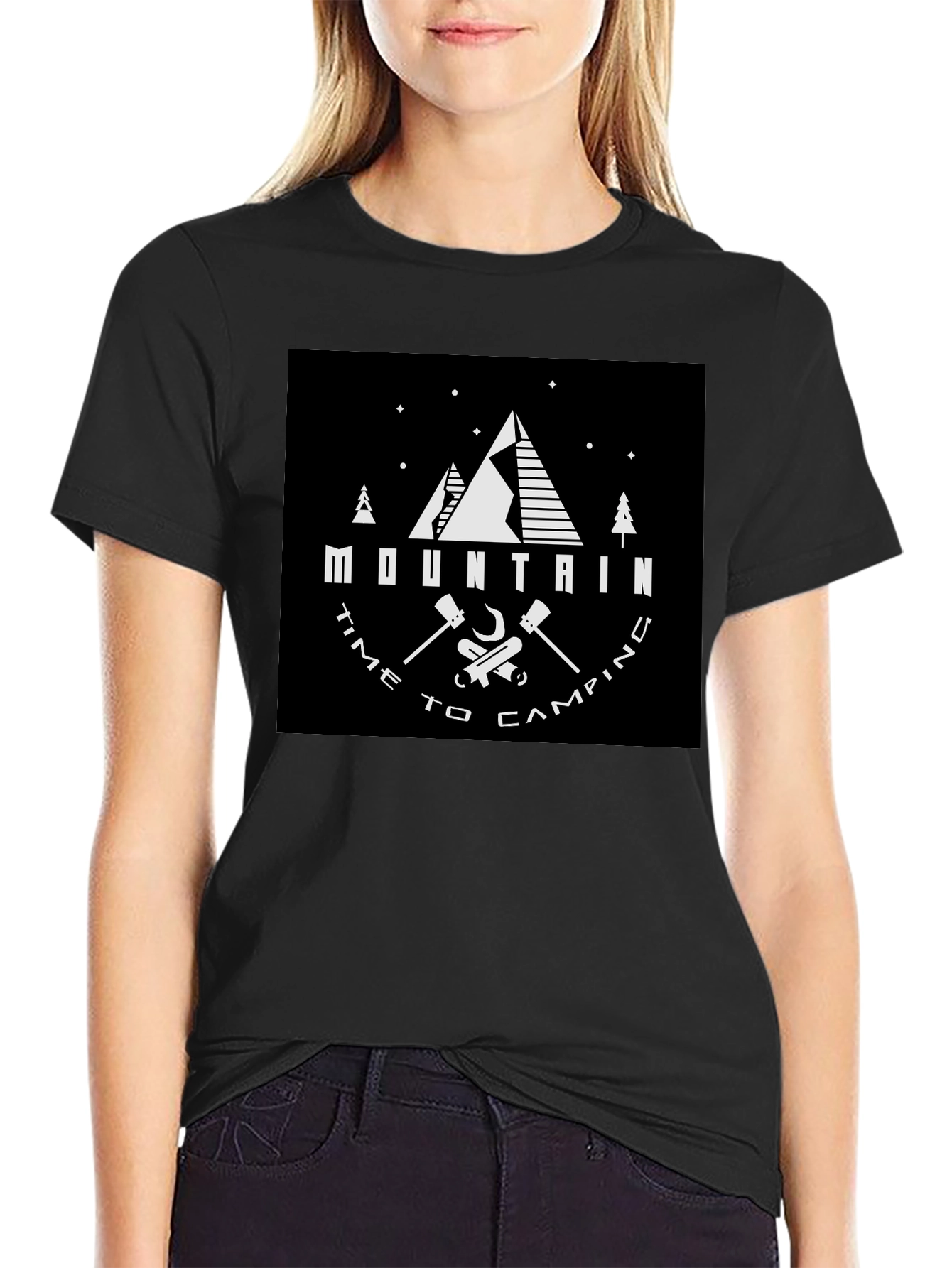 Mountain Time to Camping Graphic Tee
