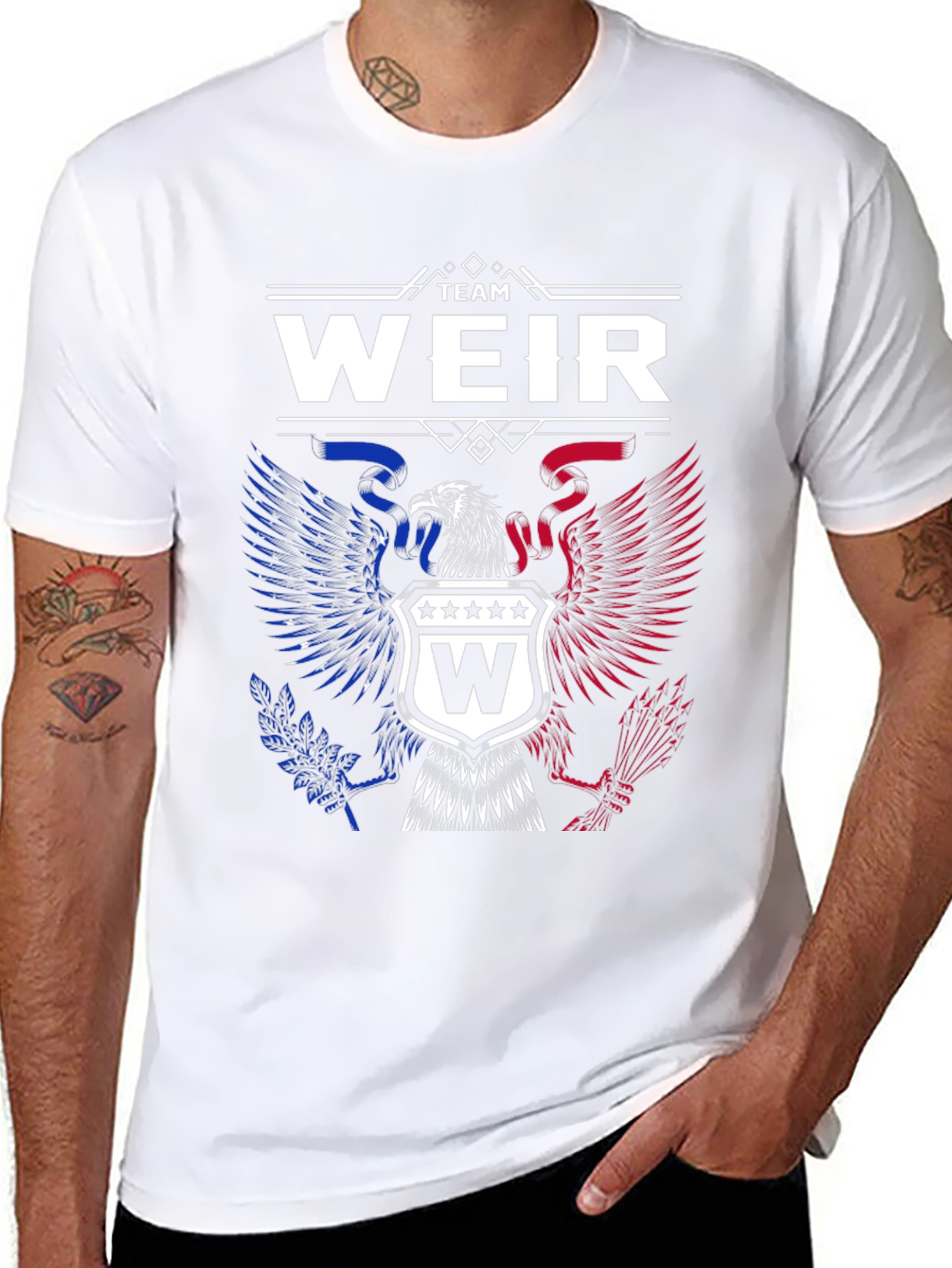 Team Weir Patriotic Eagle Crest T-Shirt