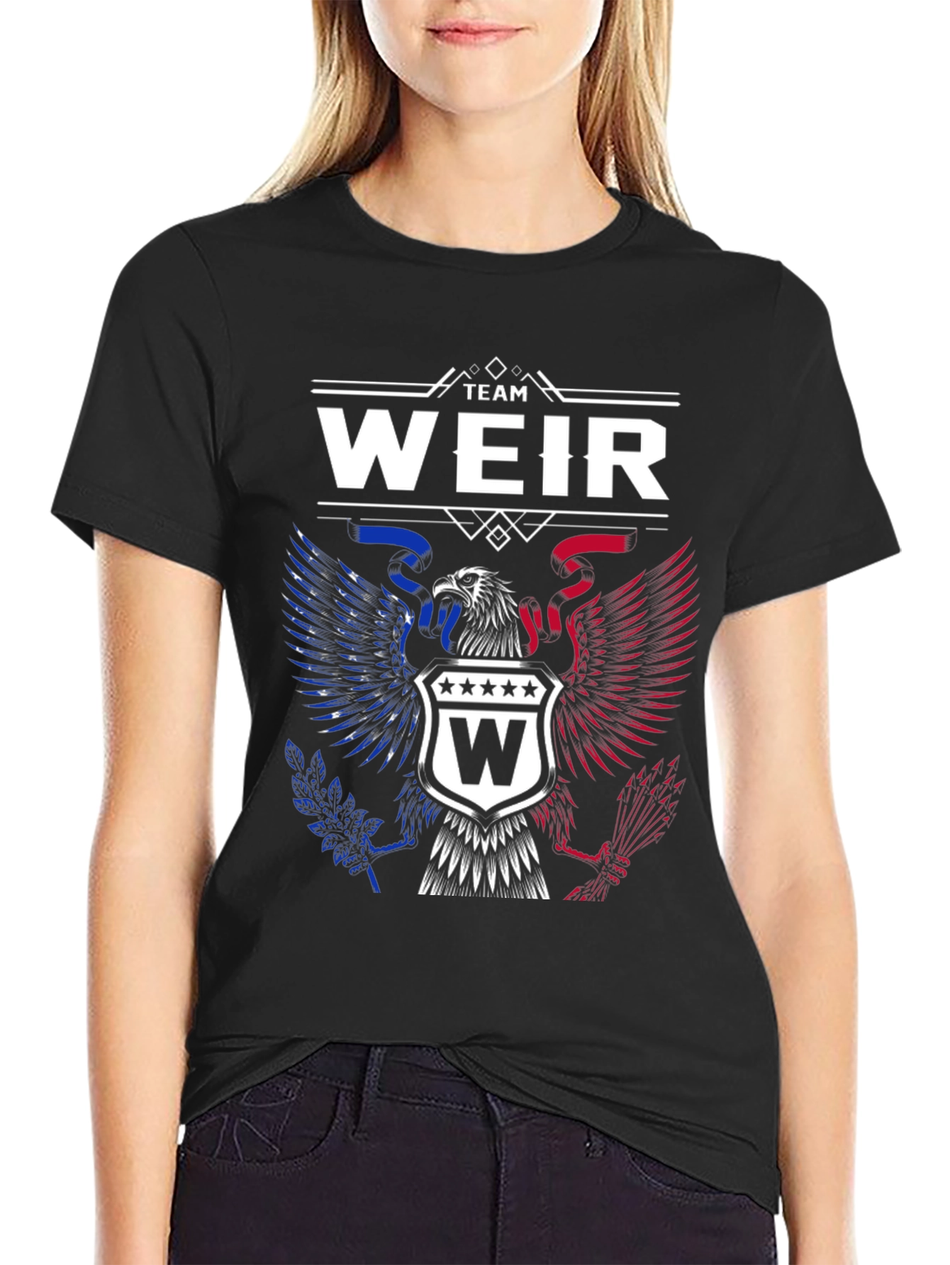 Team Weir Patriotic Eagle Crest T-Shirt
