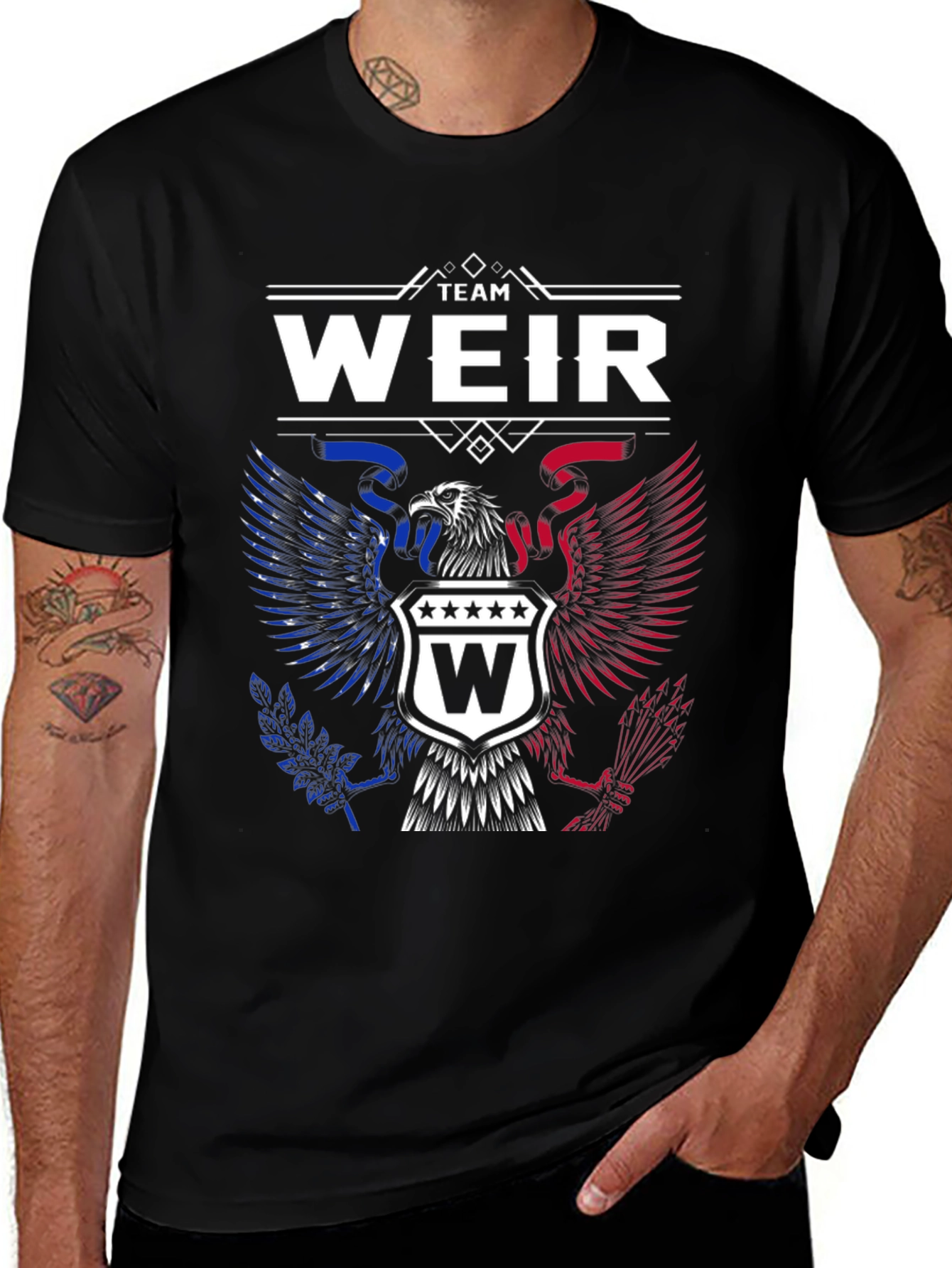 Team Weir Patriotic Eagle Crest T-Shirt
