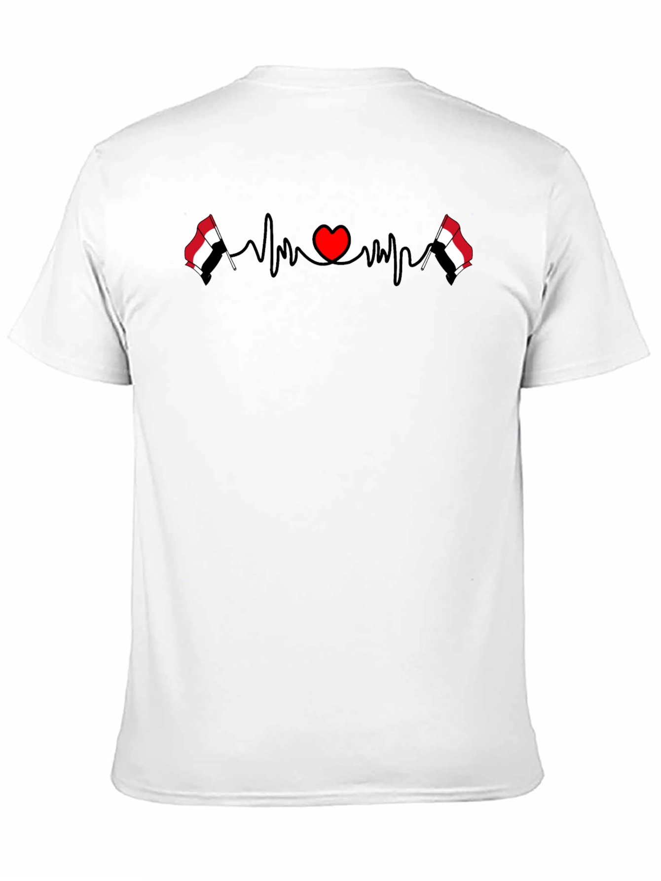 Yemen Flag Heartbeat T-Shirt