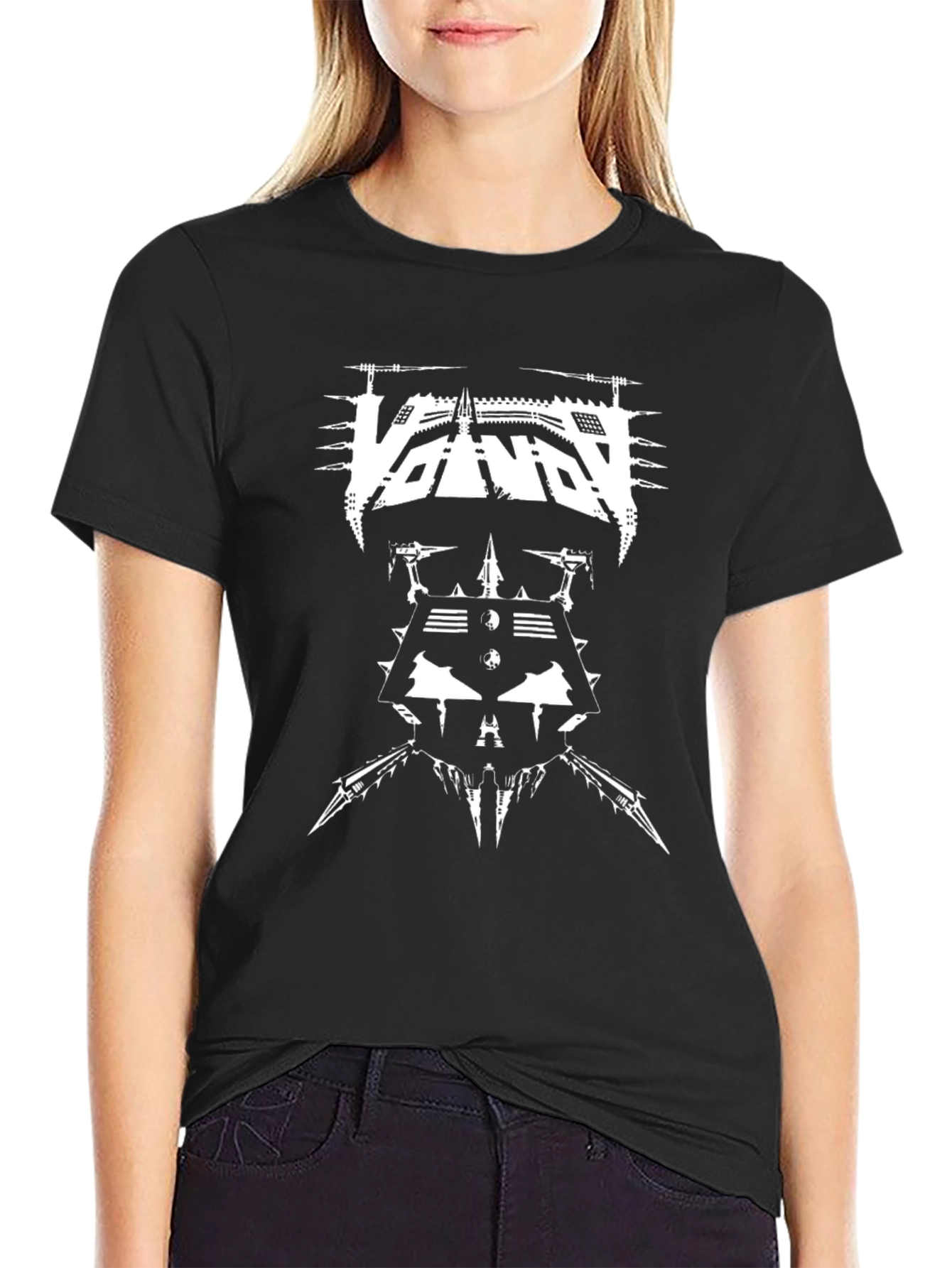 Black Graphic T-Shirt - Retro Band Design