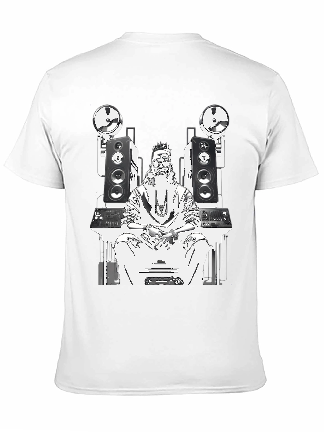 DJ Graphic Tee - Black Cotton