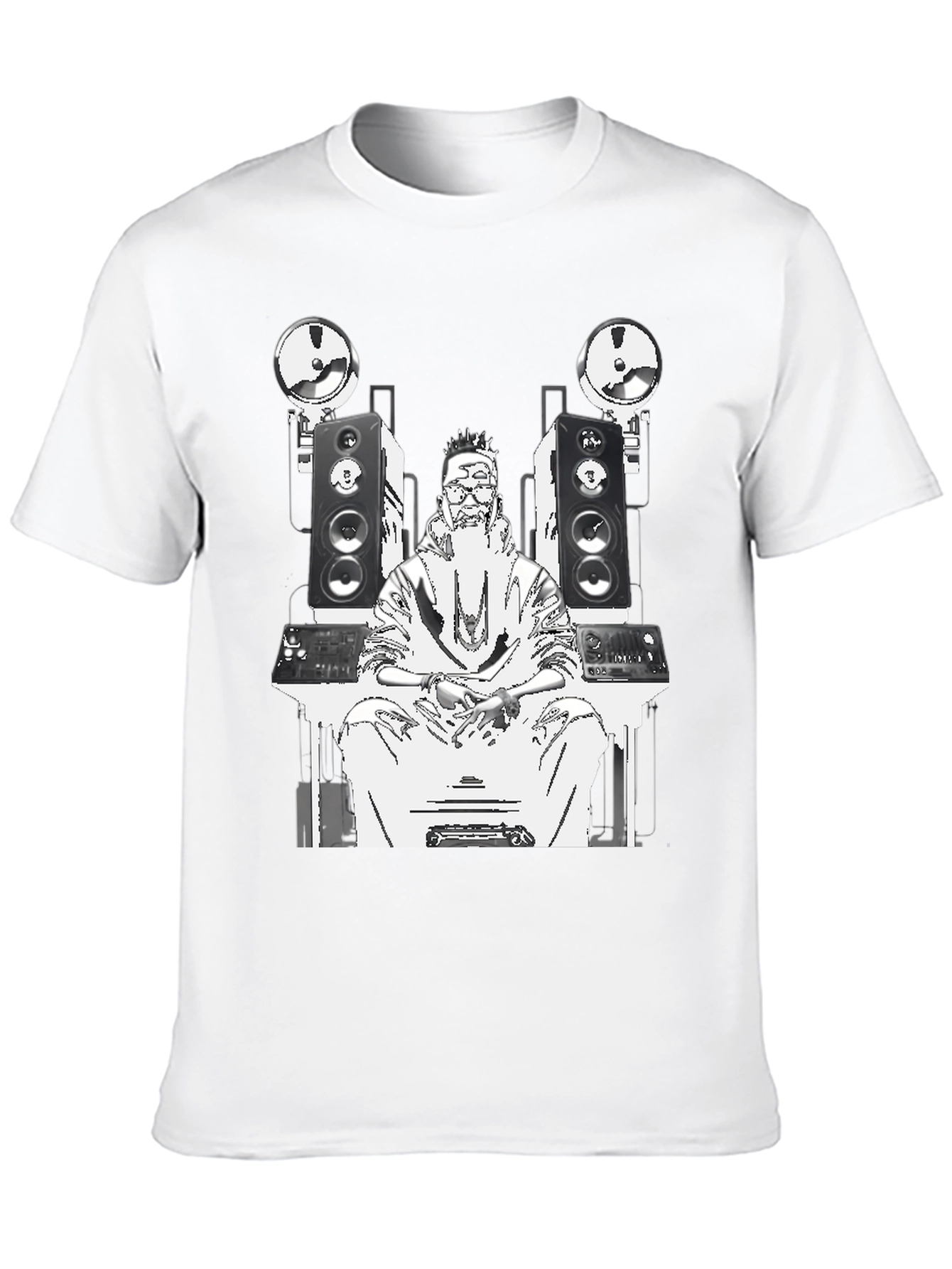DJ Graphic Tee - Black Cotton