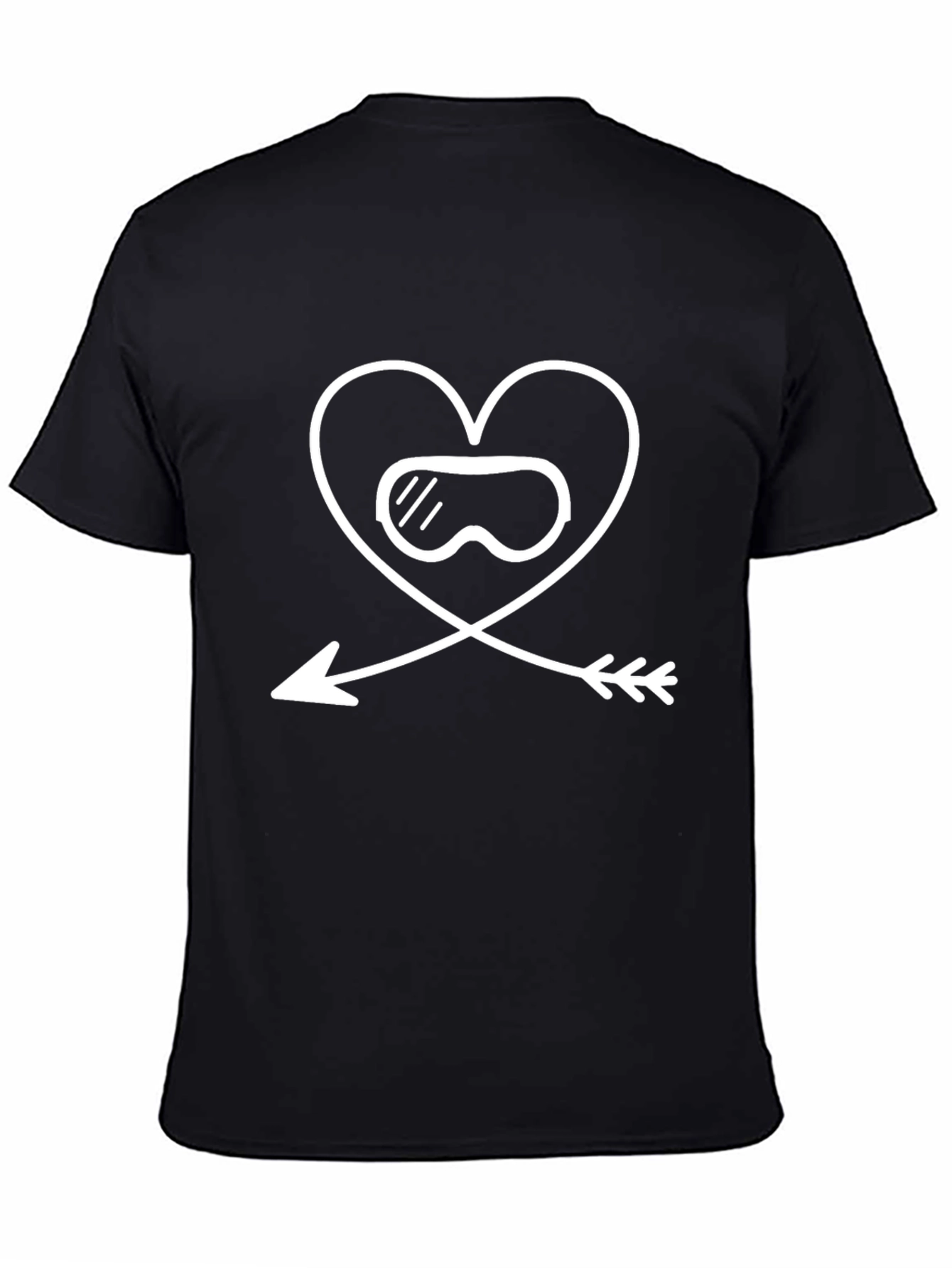 Heart Goggles Arrow T-Shirt - Valentines Day Apparel