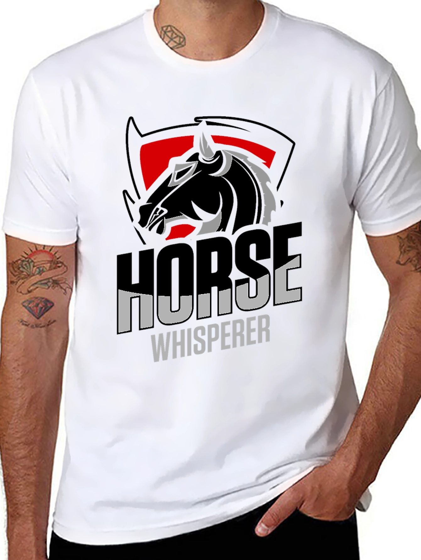 Horse Whisperer Graphic T-Shirt - Black