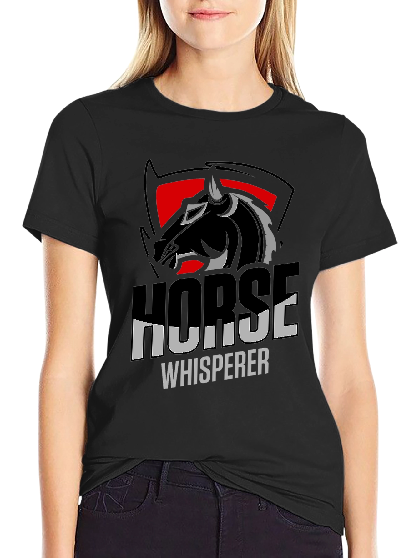 Horse Whisperer Graphic T-Shirt - Black