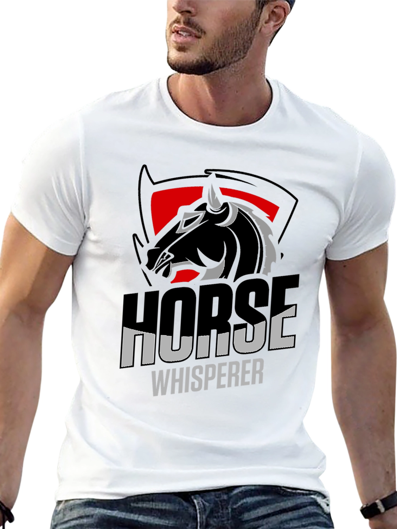 Horse Whisperer Graphic T-Shirt - Black