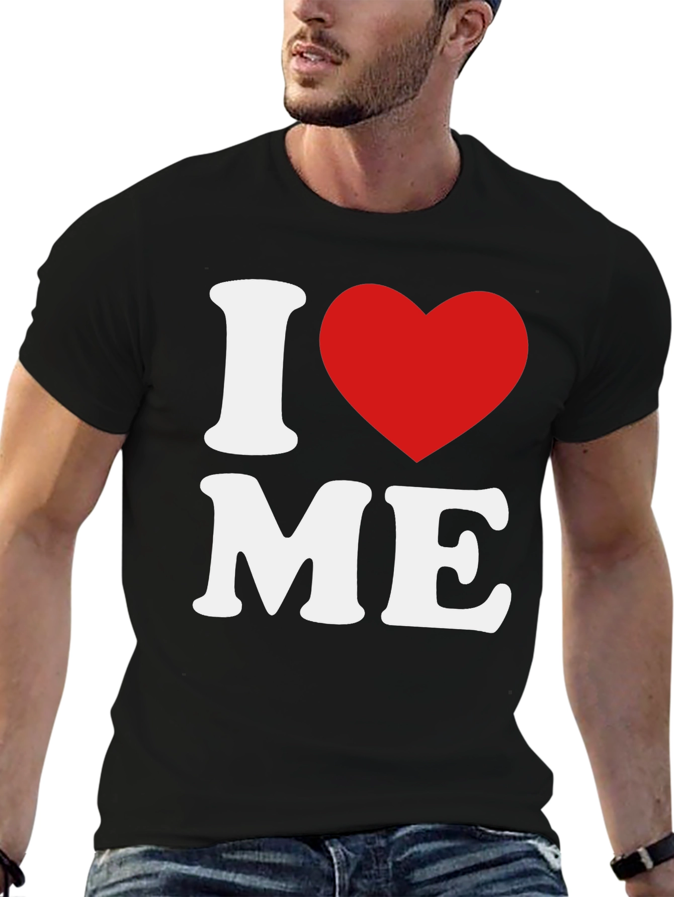 I Heart Me Black T-Shirt
