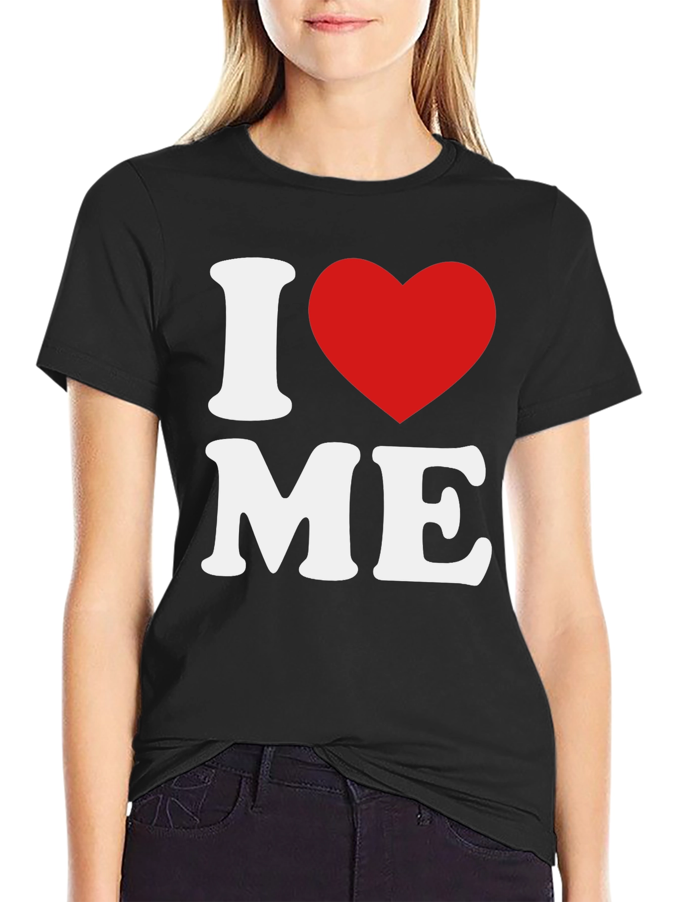 I Heart Me Black T-Shirt